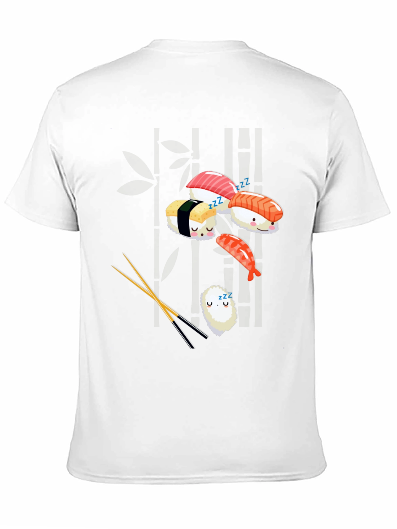 Black Sushi Nap T-Shirt: Cute & Comfy Japanese Food Tee view 11