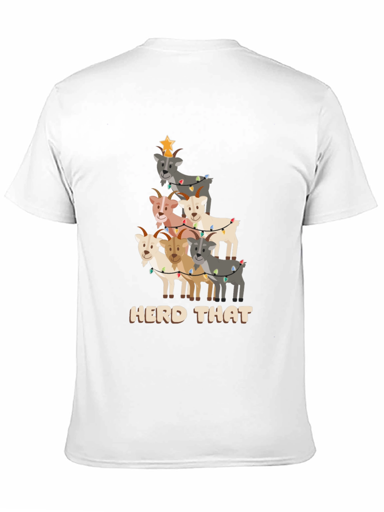 Black Herd That Christmas Goat T-Shirt view 11