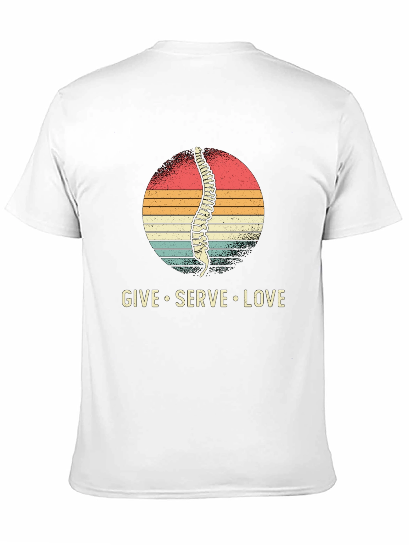 Black Chiropractor T-Shirt - Spine Give Serve Love view 11