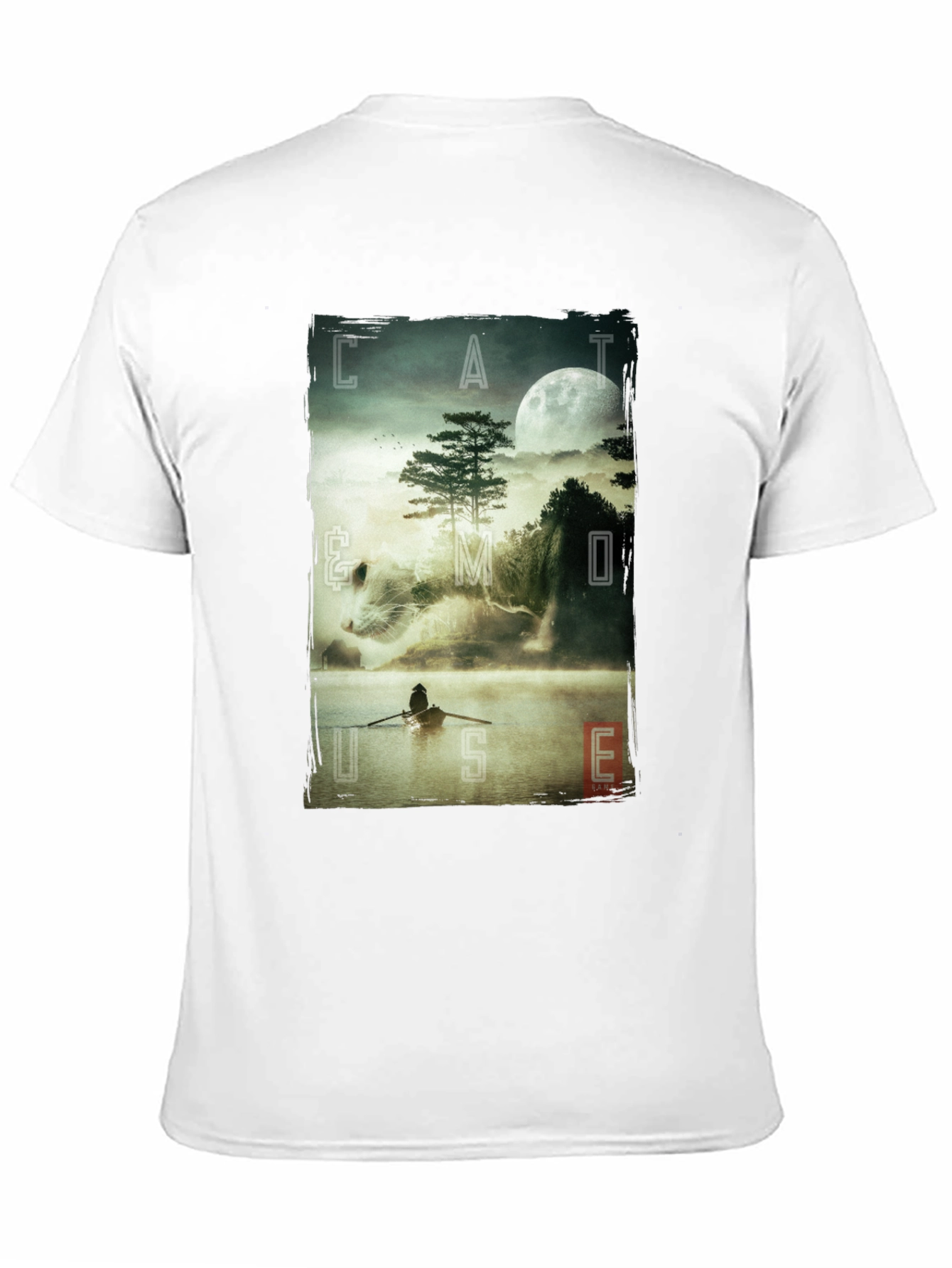 Cat & Moon Graphic Tee - 11