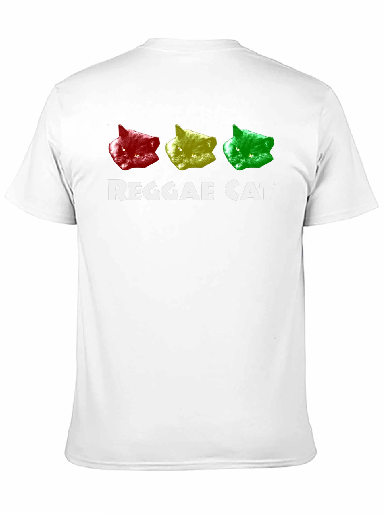 Black Reggae Cat T-Shirt - Rasta Colors Tee view 11