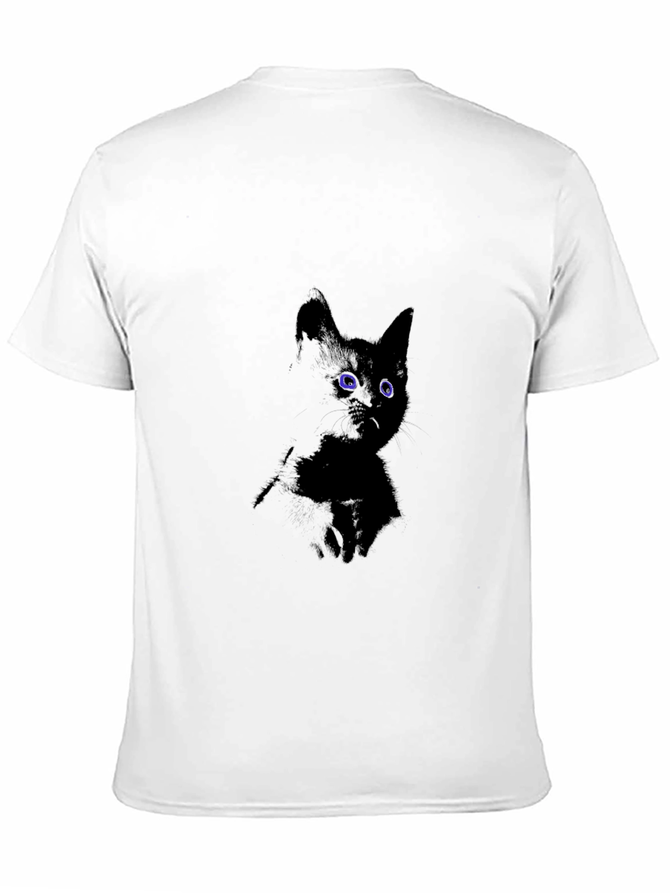 Men's Black Cat Graphic T-Shirt - 11