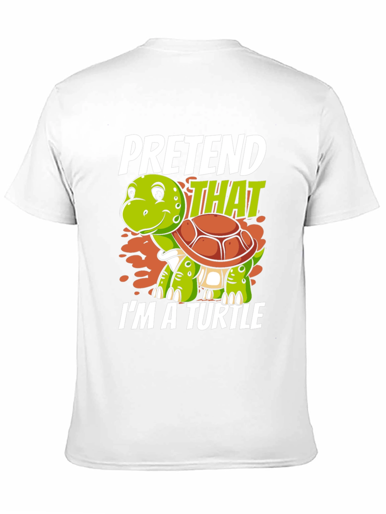 Black Pretend I'm a Turtle Graphic T-Shirt view 11