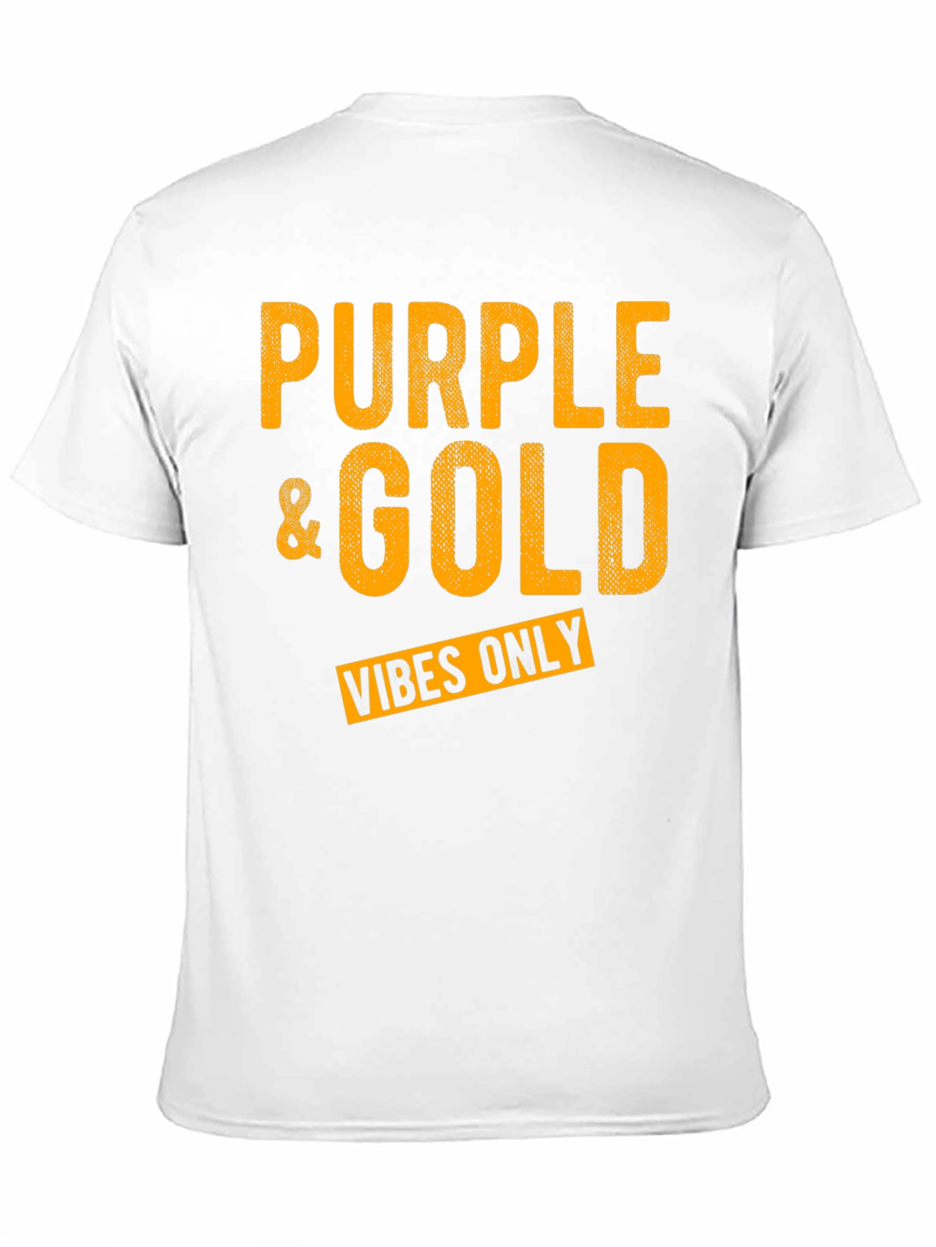 Purple & Gold Vibes Only Graphic T-Shirt - 11