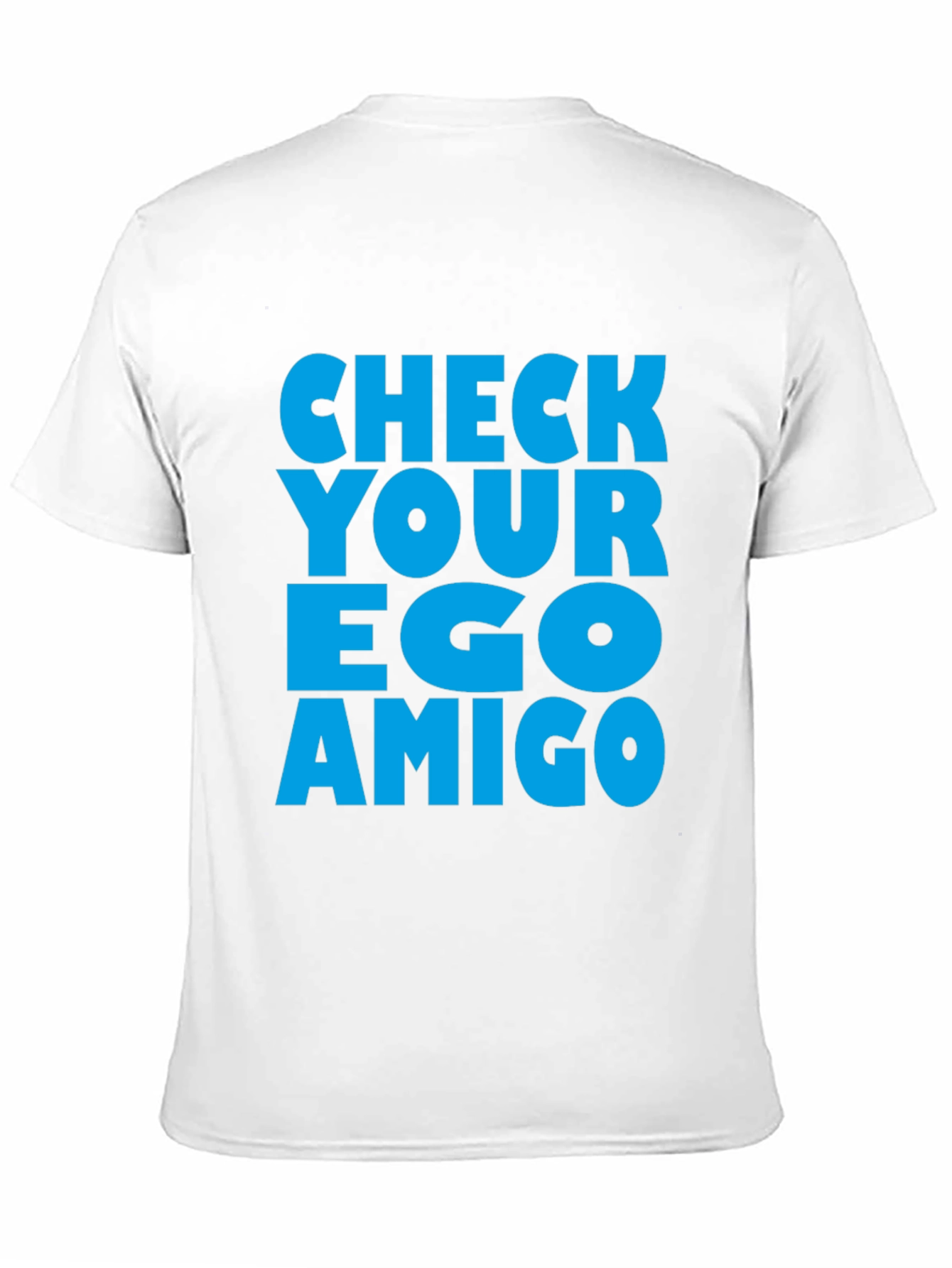 Black Check Your Ego Amigo Graphic Tee view 11