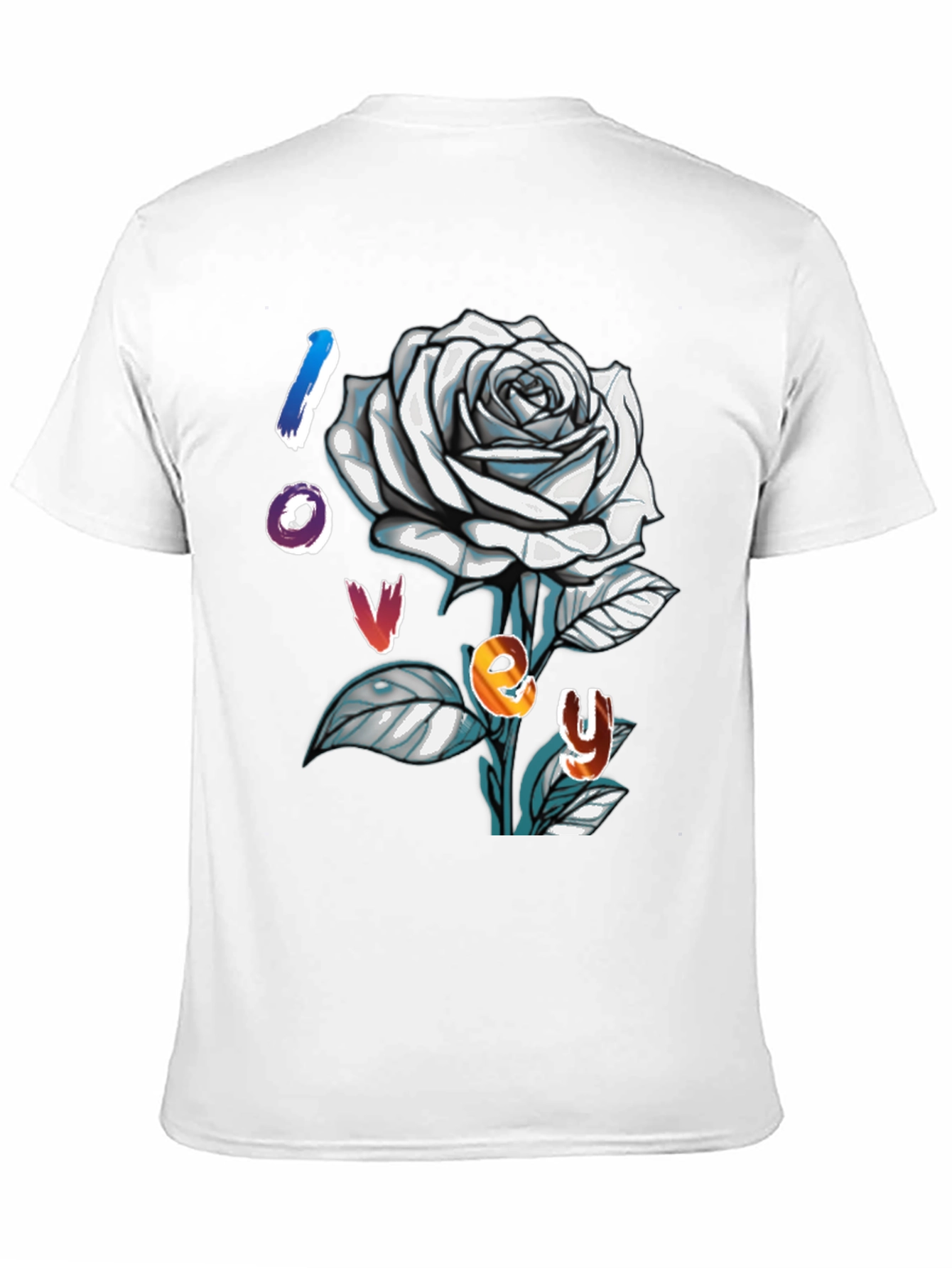 Black Rose Lovey Graphic Tee view 11