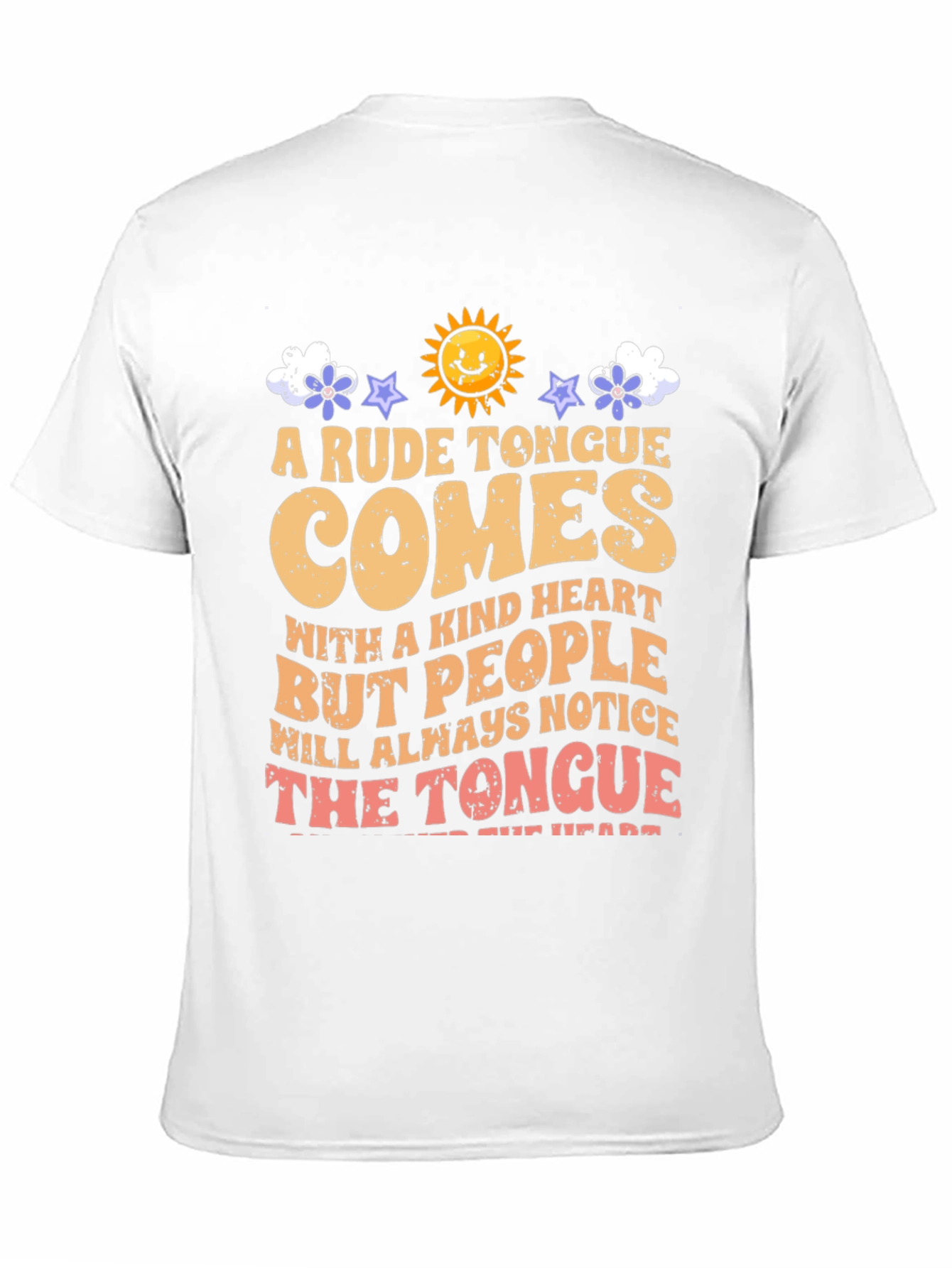 Black Rude Tongue, Kind Heart Graphic Tee view 11