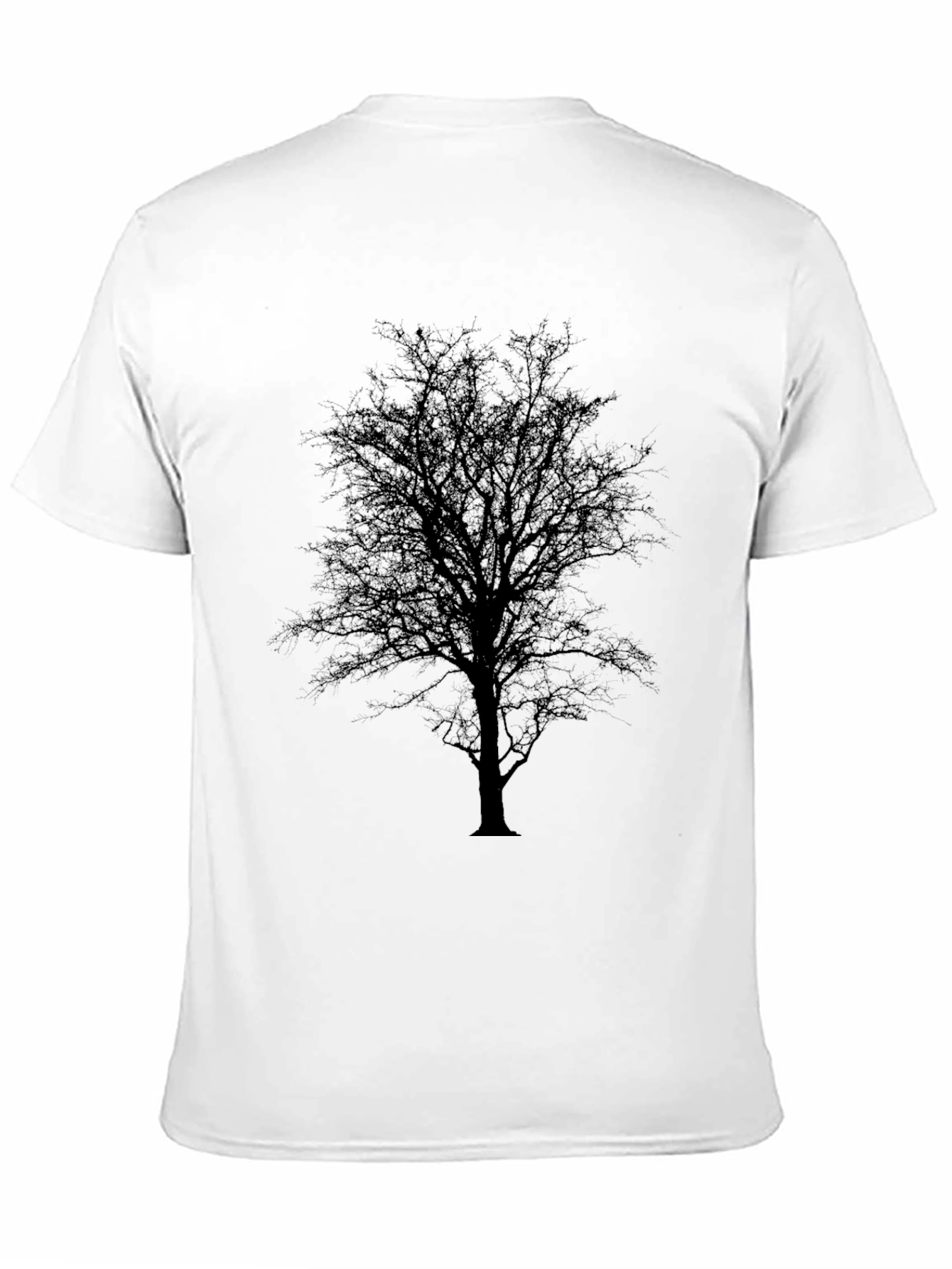 Black Black Tree Silhouette T-Shirt view 11