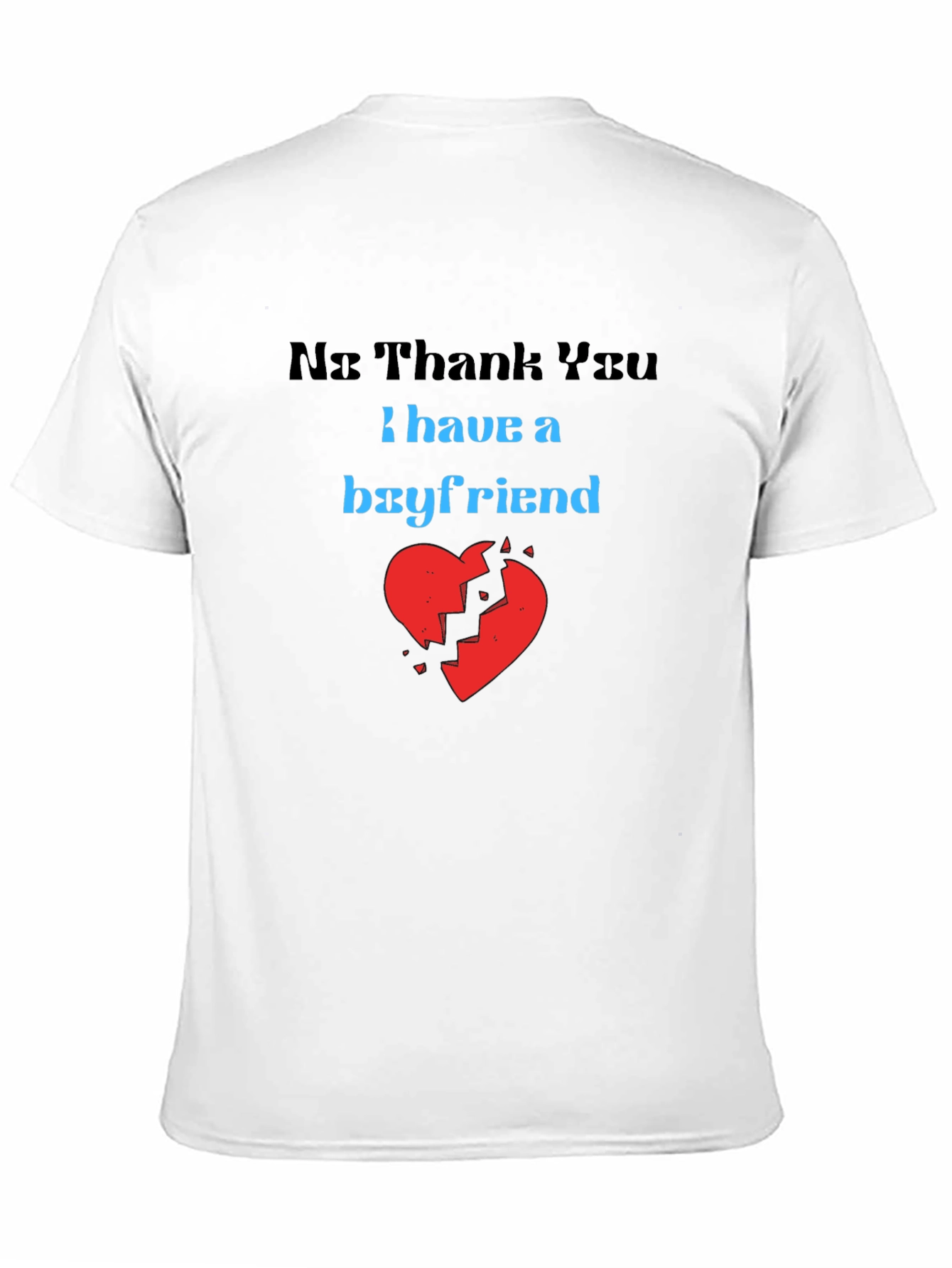 Black Boyfriend Graphic Tee - Funny Relationship Shirt view 11