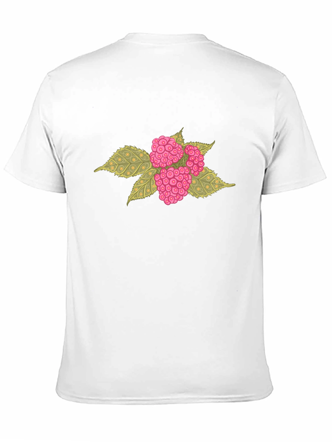 Black Raspberry Graphic Black T-Shirt view 11