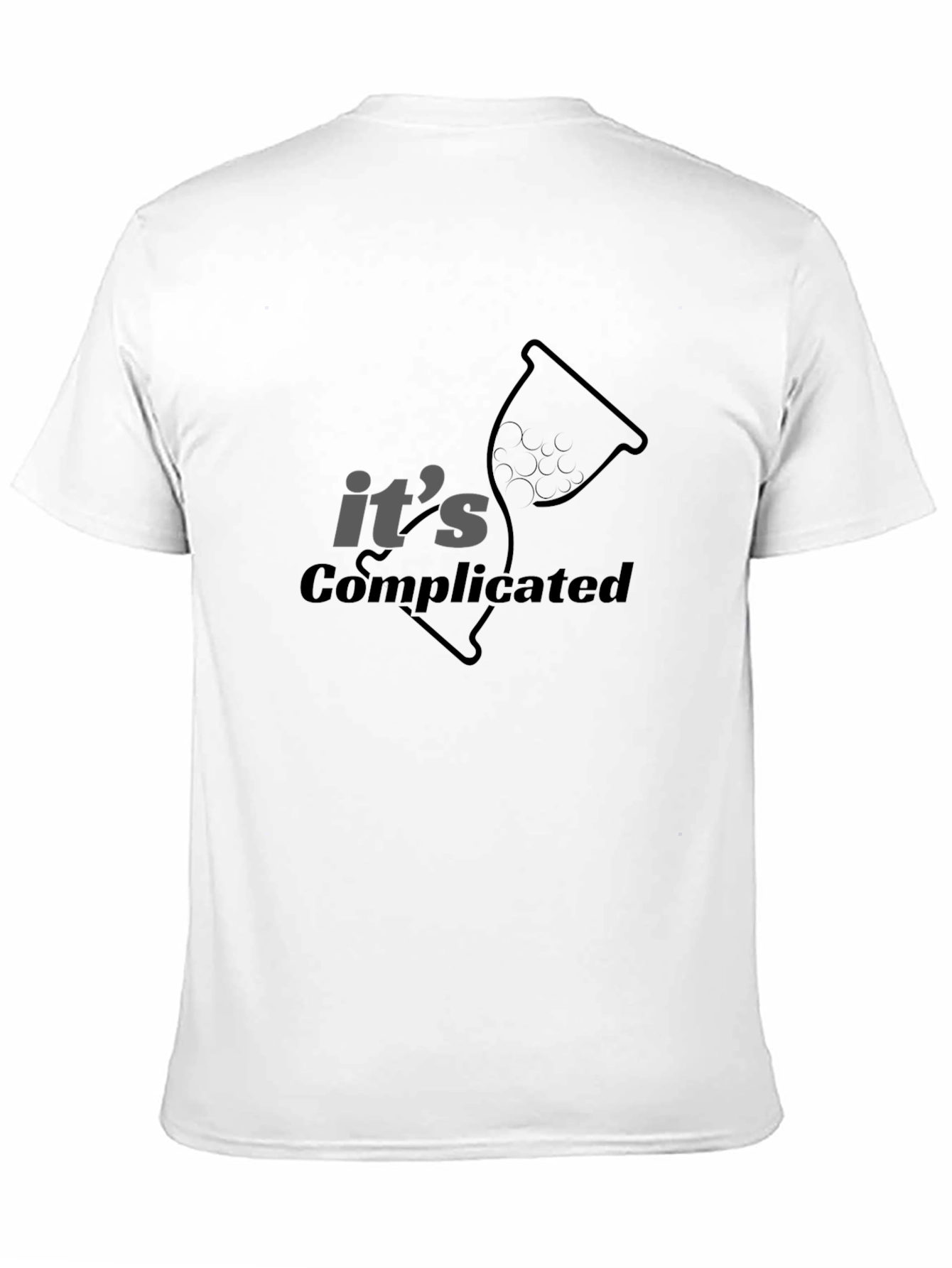 Black It's Complicated Graphic Tee - Soft Cotton Blend view 11
