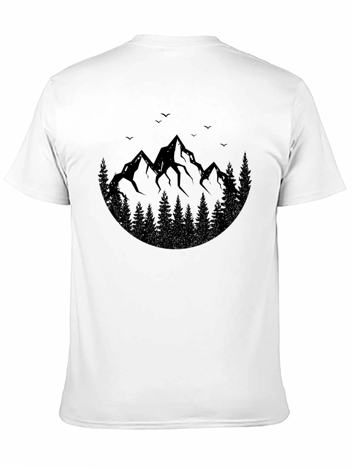 Black Mountain Silhouette Graphic T-Shirt view 11