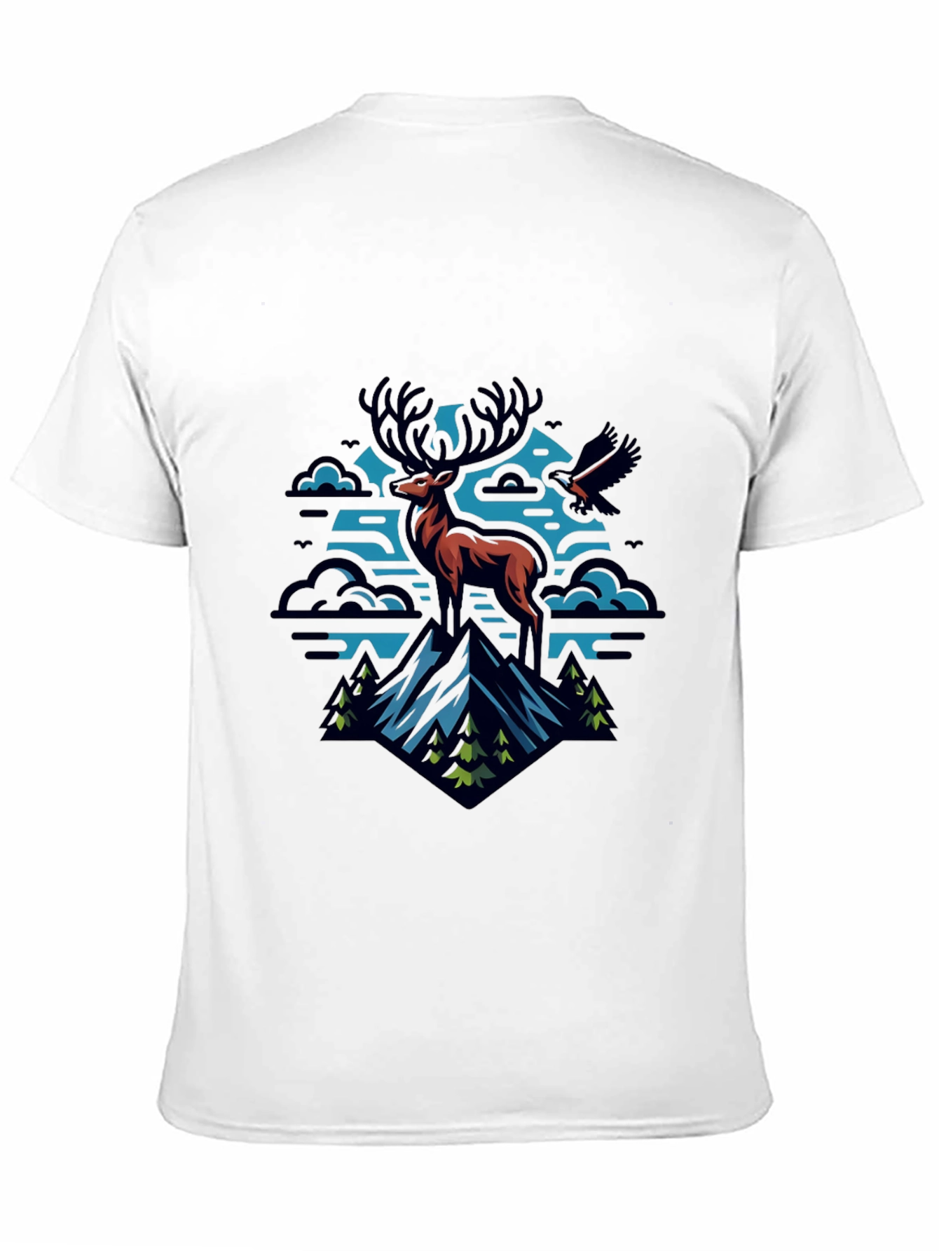 Black Mountain Deer Graphic Tee view 11