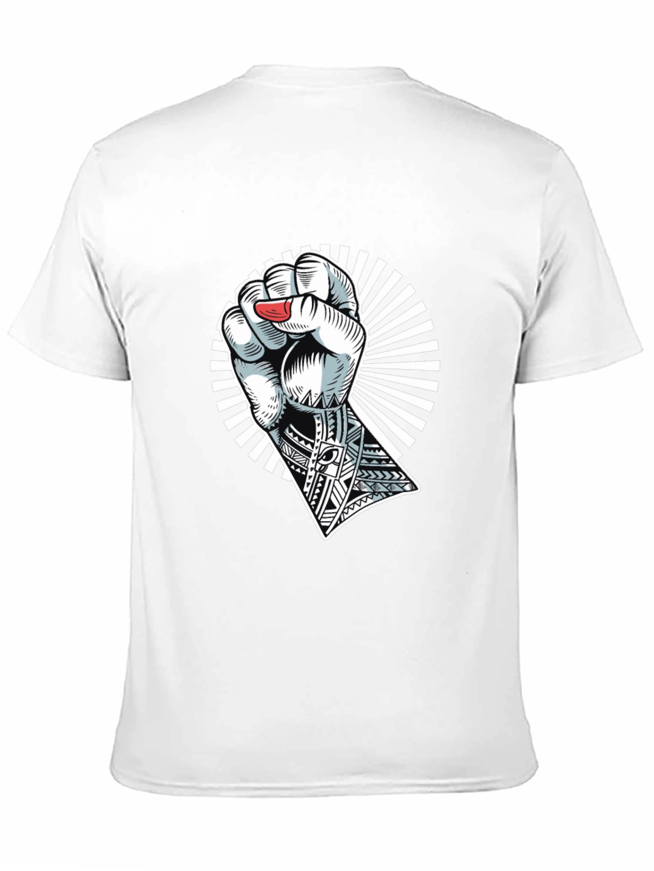 Black Empowered Fist Graphic Tee - Black view 11