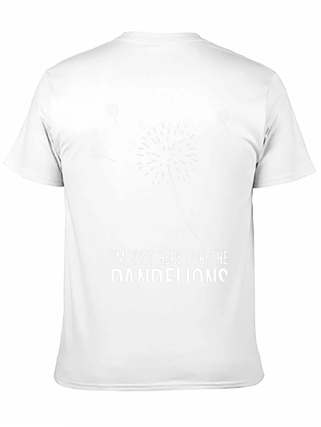 Black Dandelions T-Shirt - Funny Graphic Tee view 11