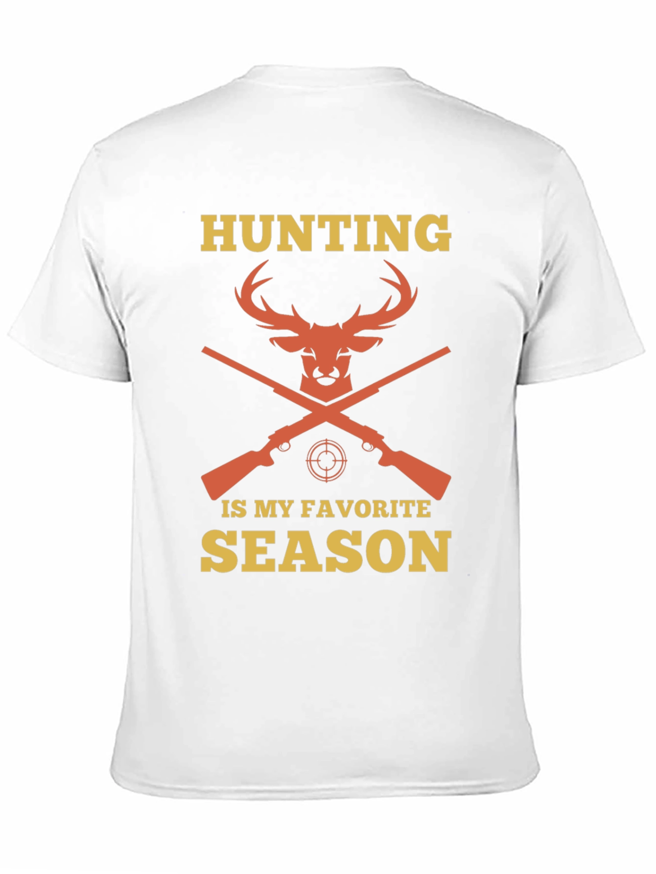 Black Hunting Season Tee - Deer & Rifle Design view 11