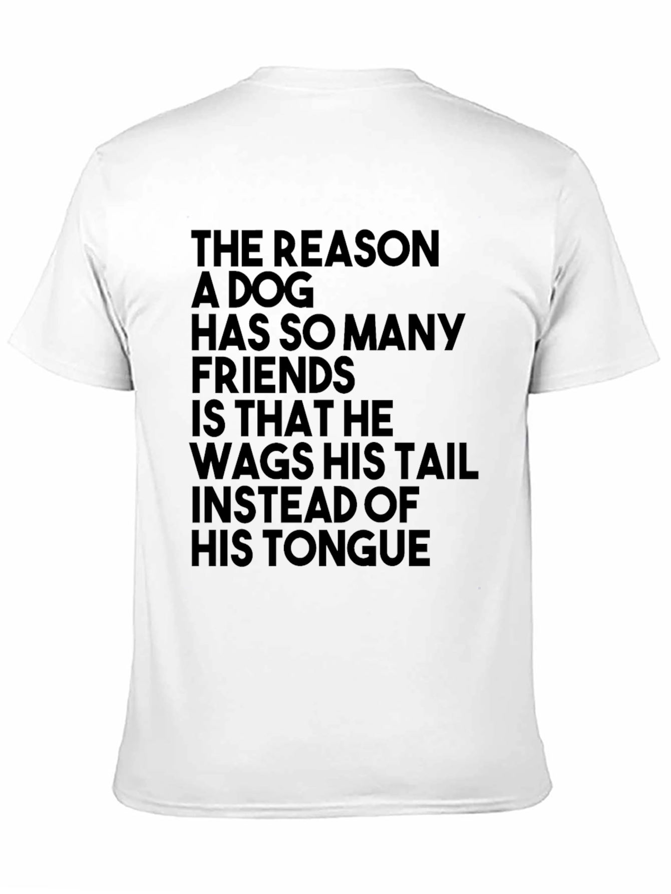 Black Dog Lover T-Shirt: Wag Your Tail, Not Your Tongue! view 11