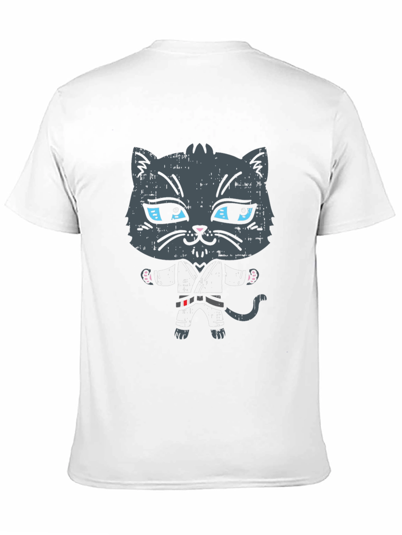 Black Karate Cat T-Shirt - Martial Arts Kitten Tee view 11