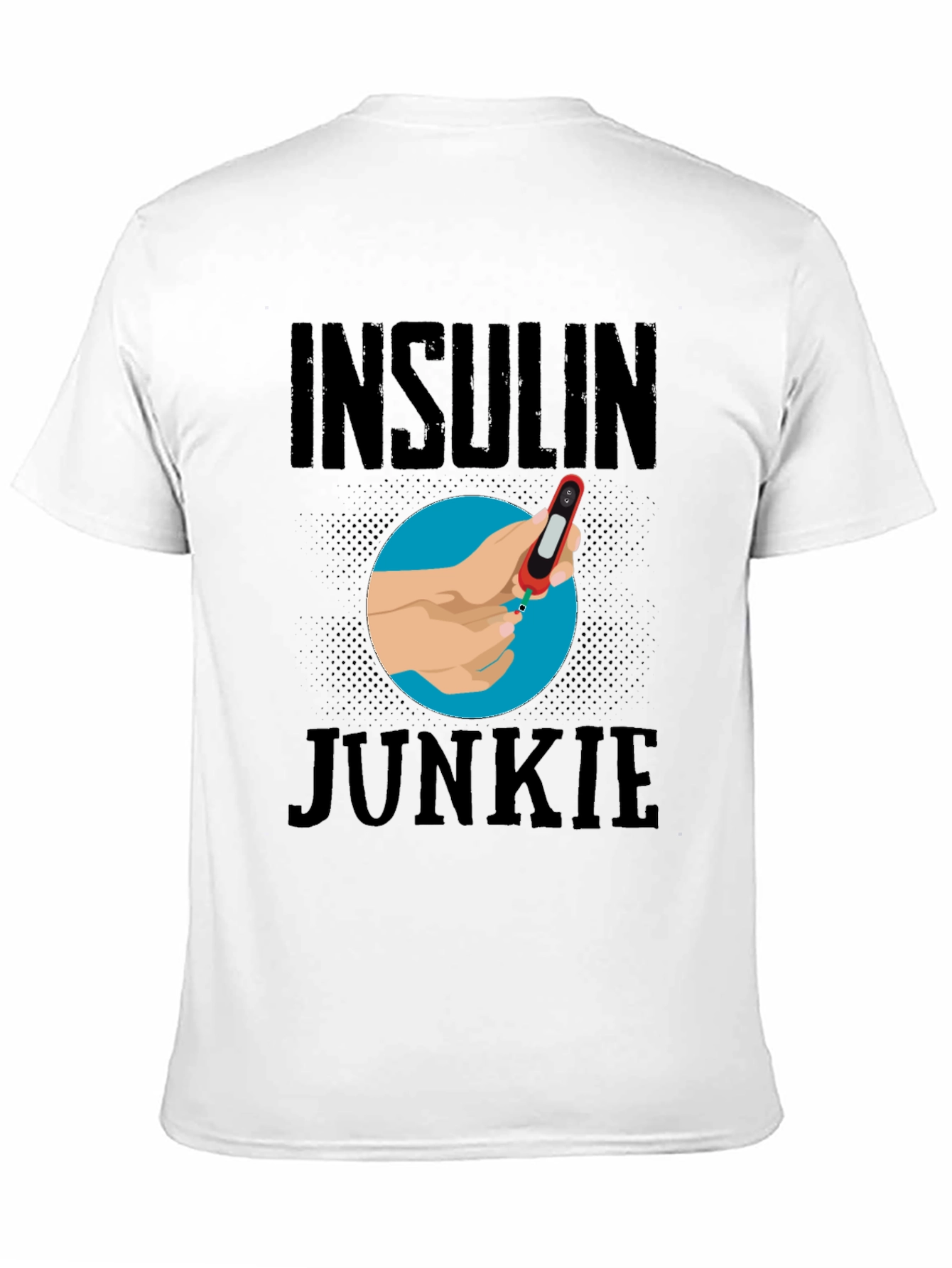 Black Insulin Junkie Graphic T-Shirt view 11