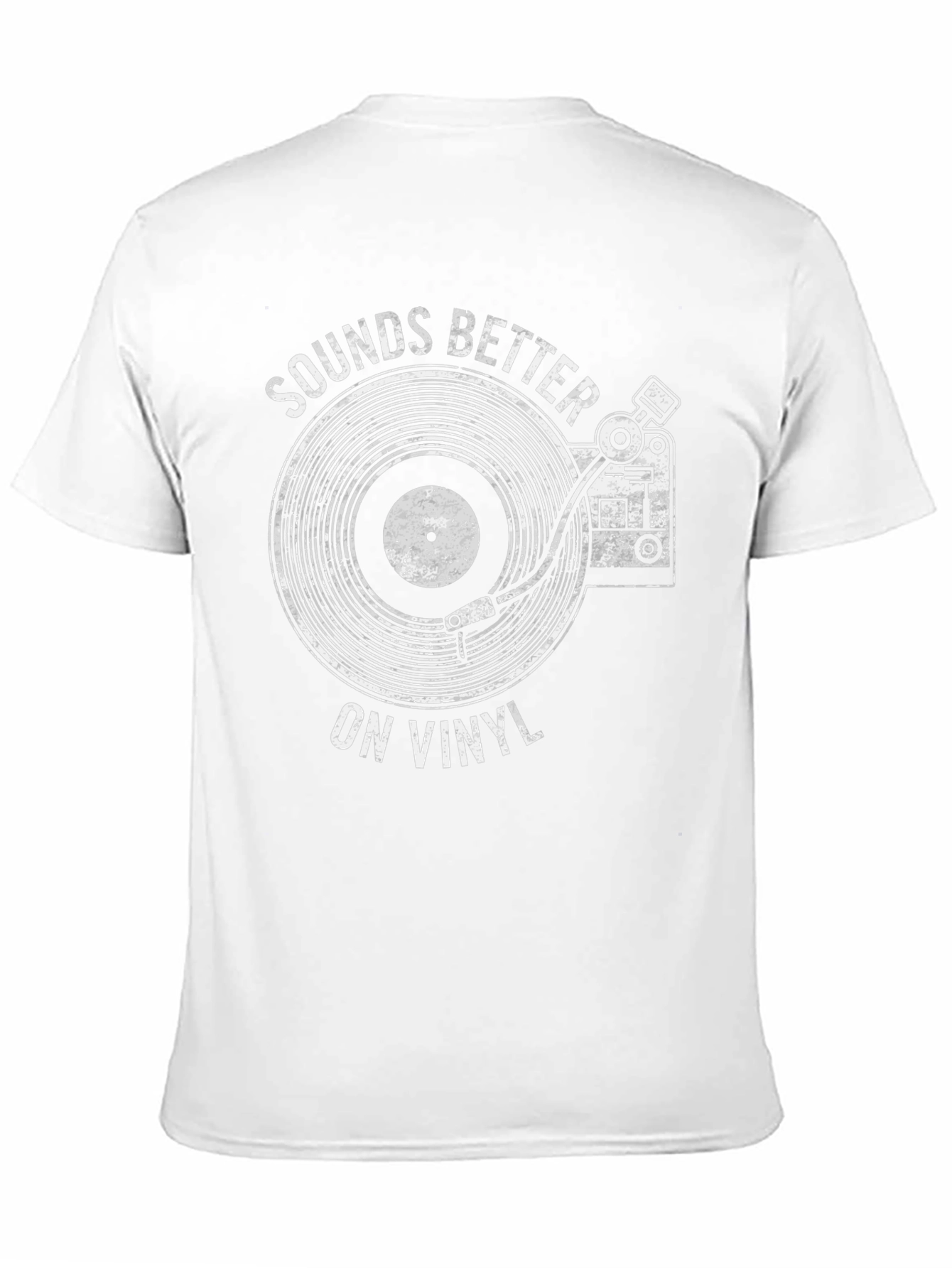 Black Sounds Better on Vinyl T-Shirt - Retro Record Player Tee view 11