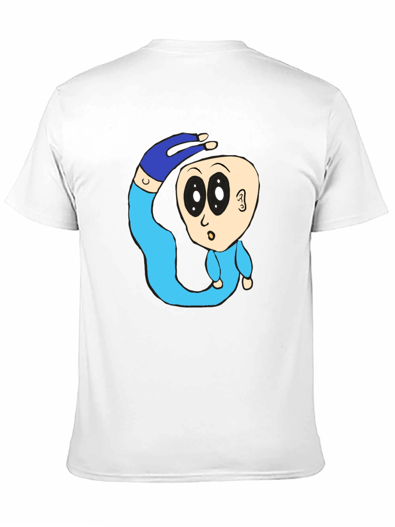 Black Cartoon Character Graphic Black T-Shirt view 11