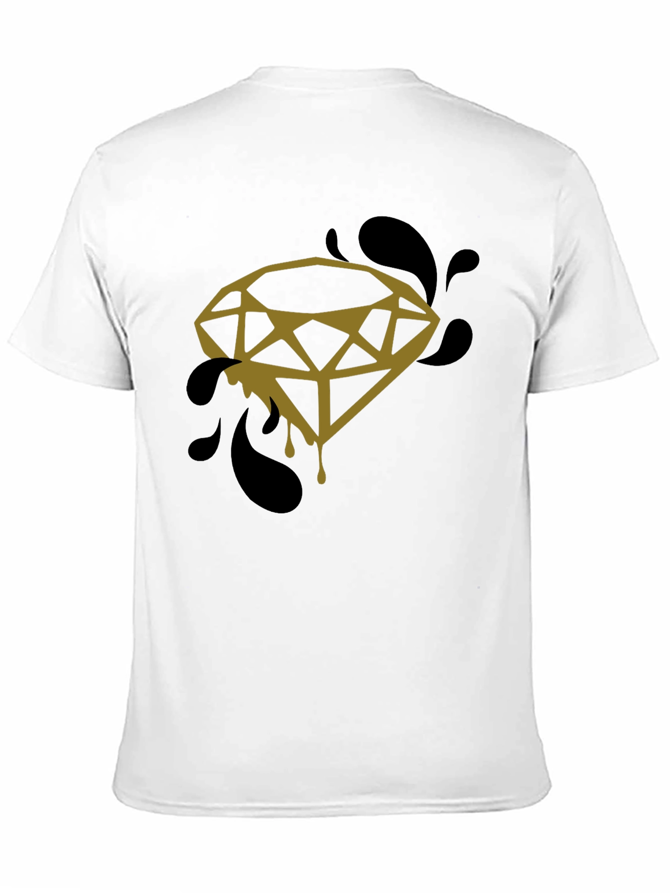 Black Diamond Drip Graphic Tee - Modern Streetwear view 11