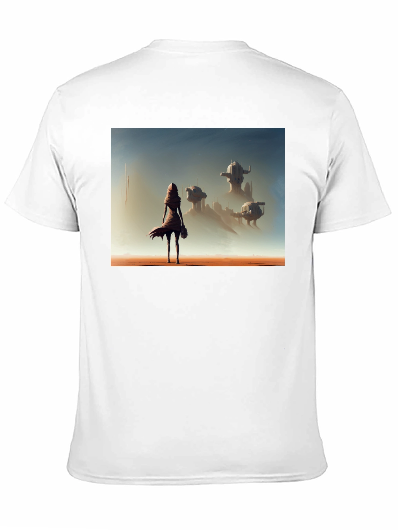 Black Sci-Fi Traveler Graphic T-Shirt view 11