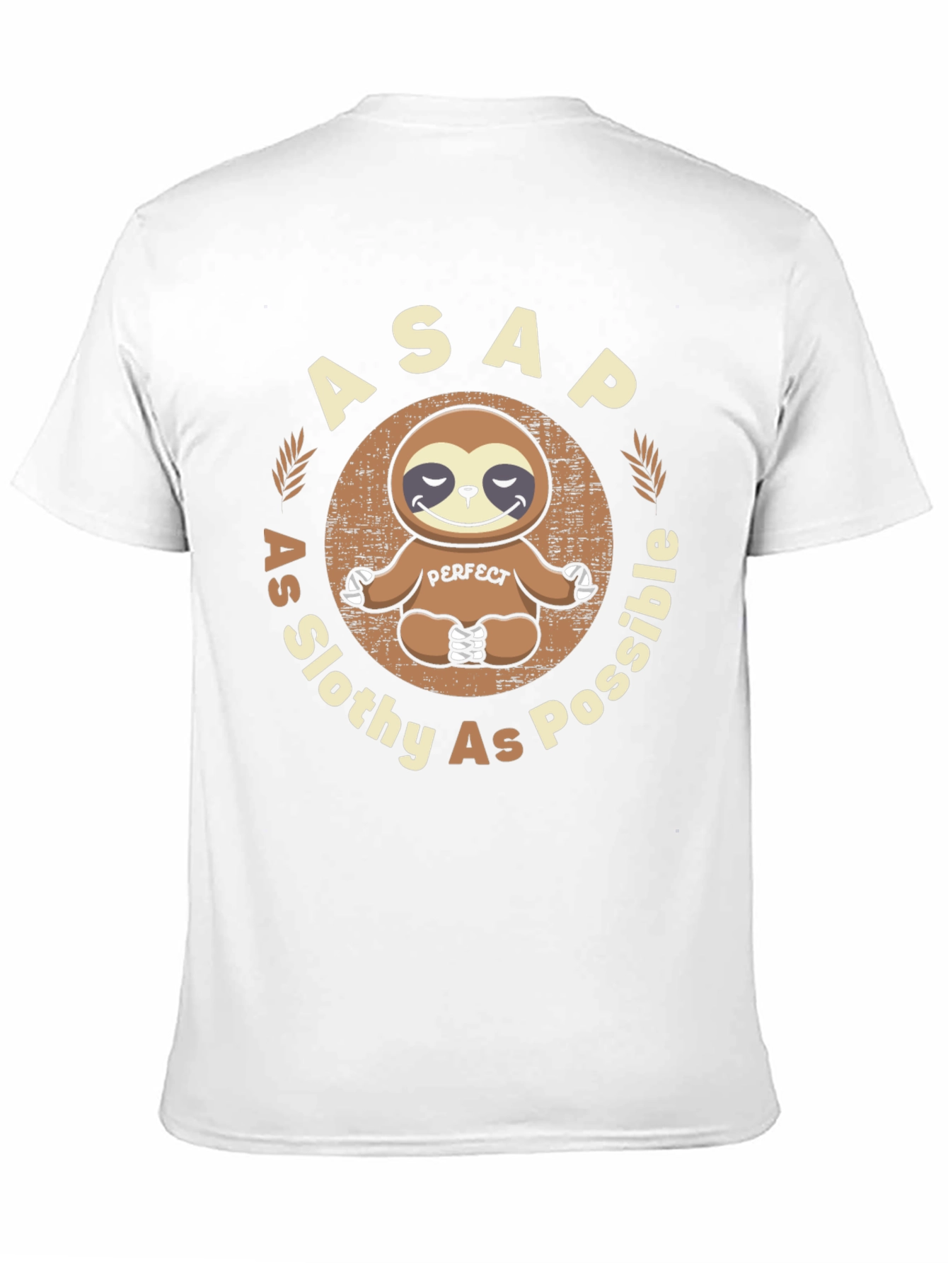 Black ASAP As Slothy As Possible T-Shirt view 11