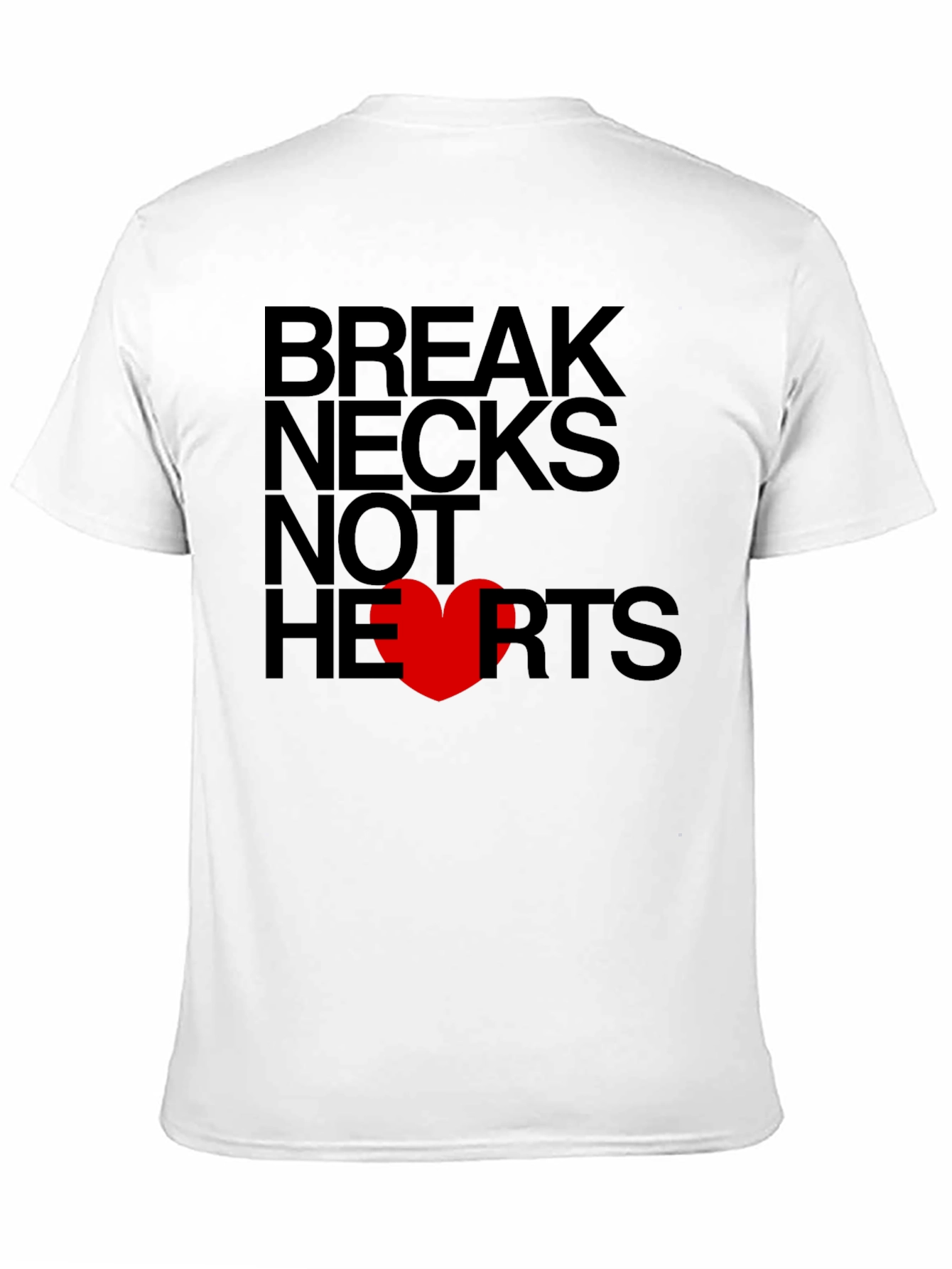 Black Break Necks Not Hearts Graphic T-Shirt view 11