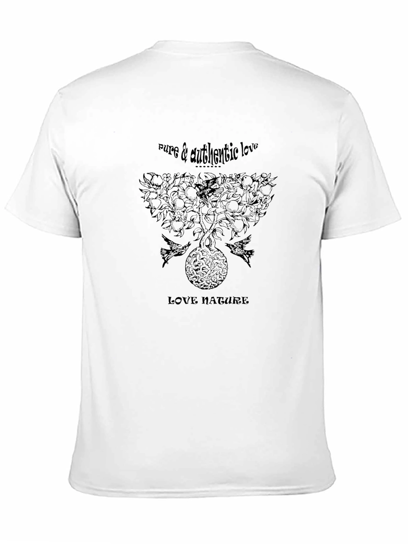 Black Nature Love Graphic T-Shirt view 11