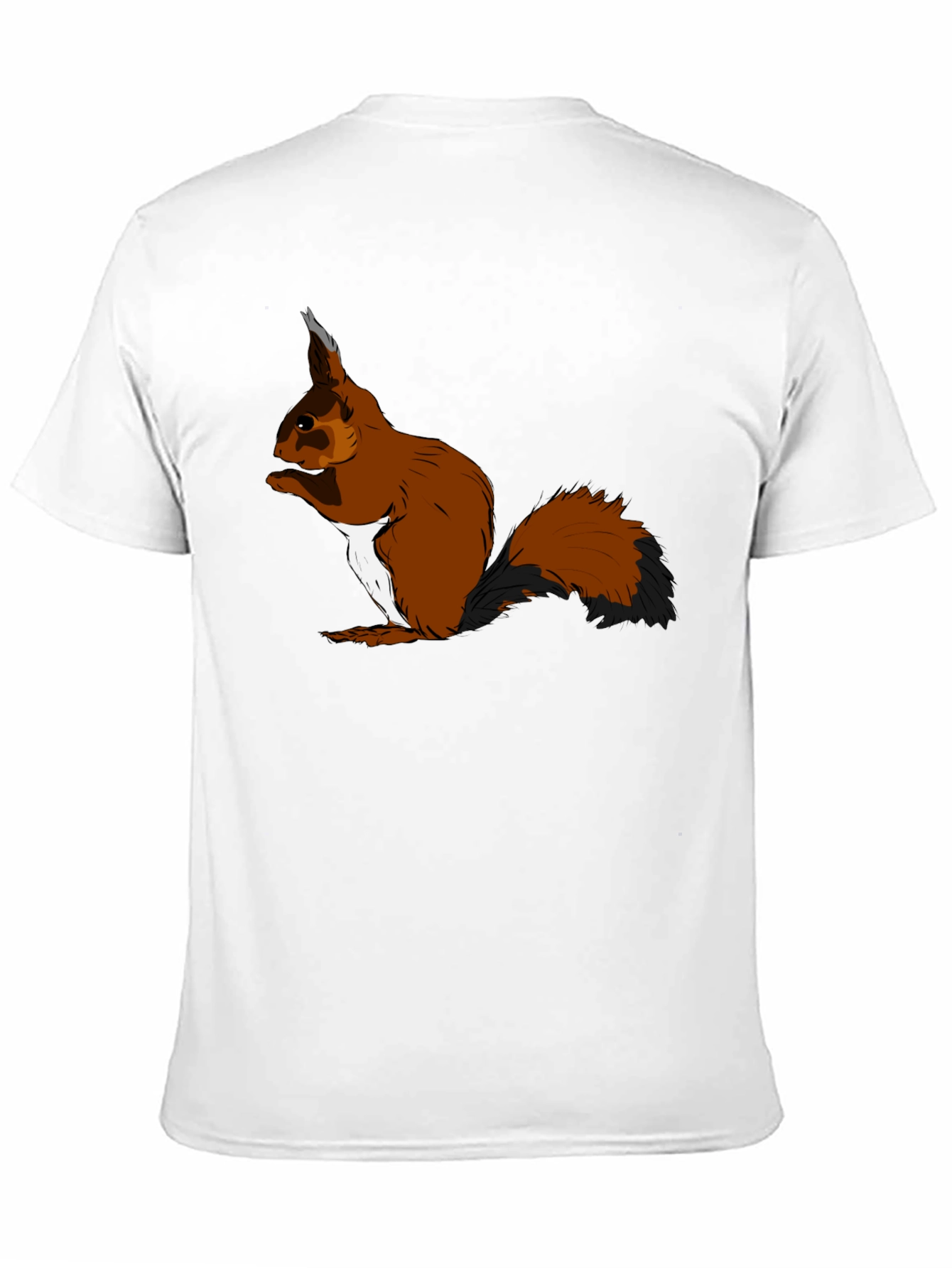 Black Squirrel Graphic T-Shirt - Black Cotton Tee view 11