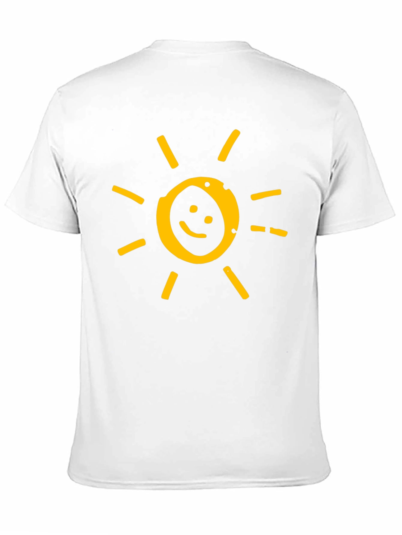 Black Smiley Sun Graphic Tee - Soft Cotton Blend view 11