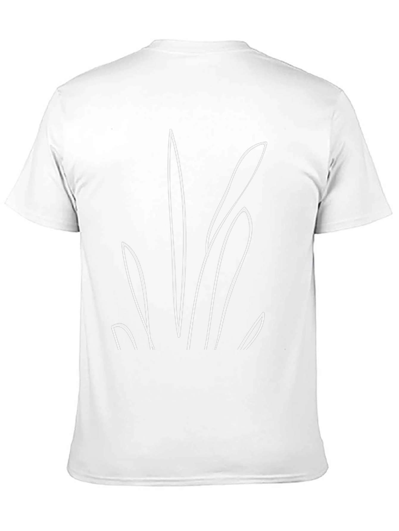 Black Minimalist Line Art Black T-Shirt view 11