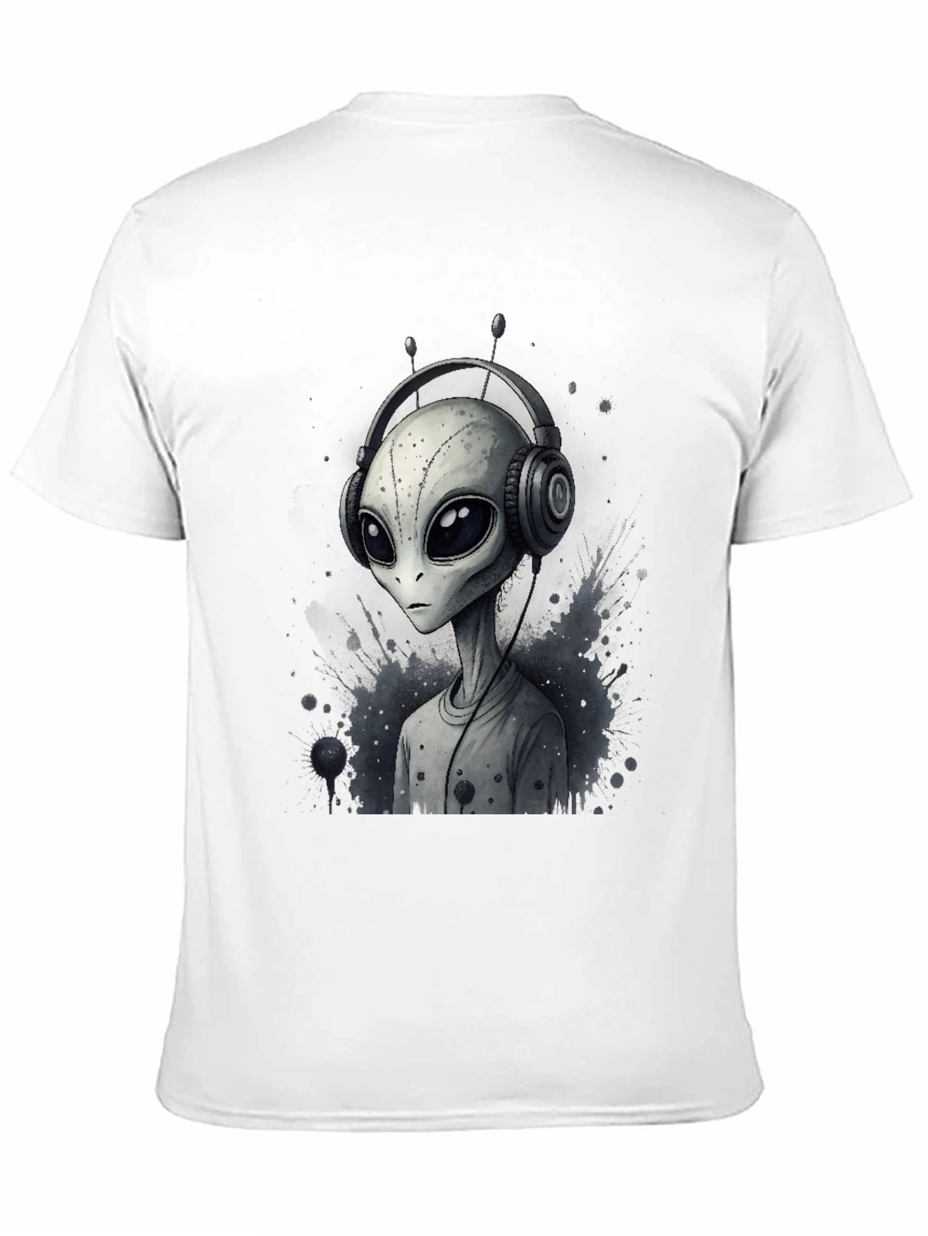 Black Alien DJ Graphic Tee - Black view 11