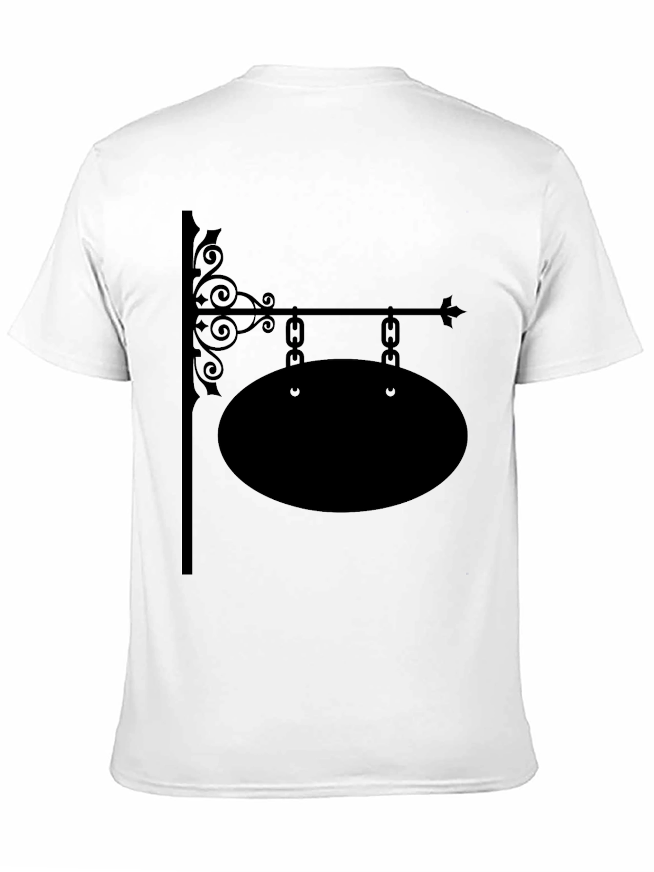 Black Vintage Shop Sign Black T-Shirt view 11