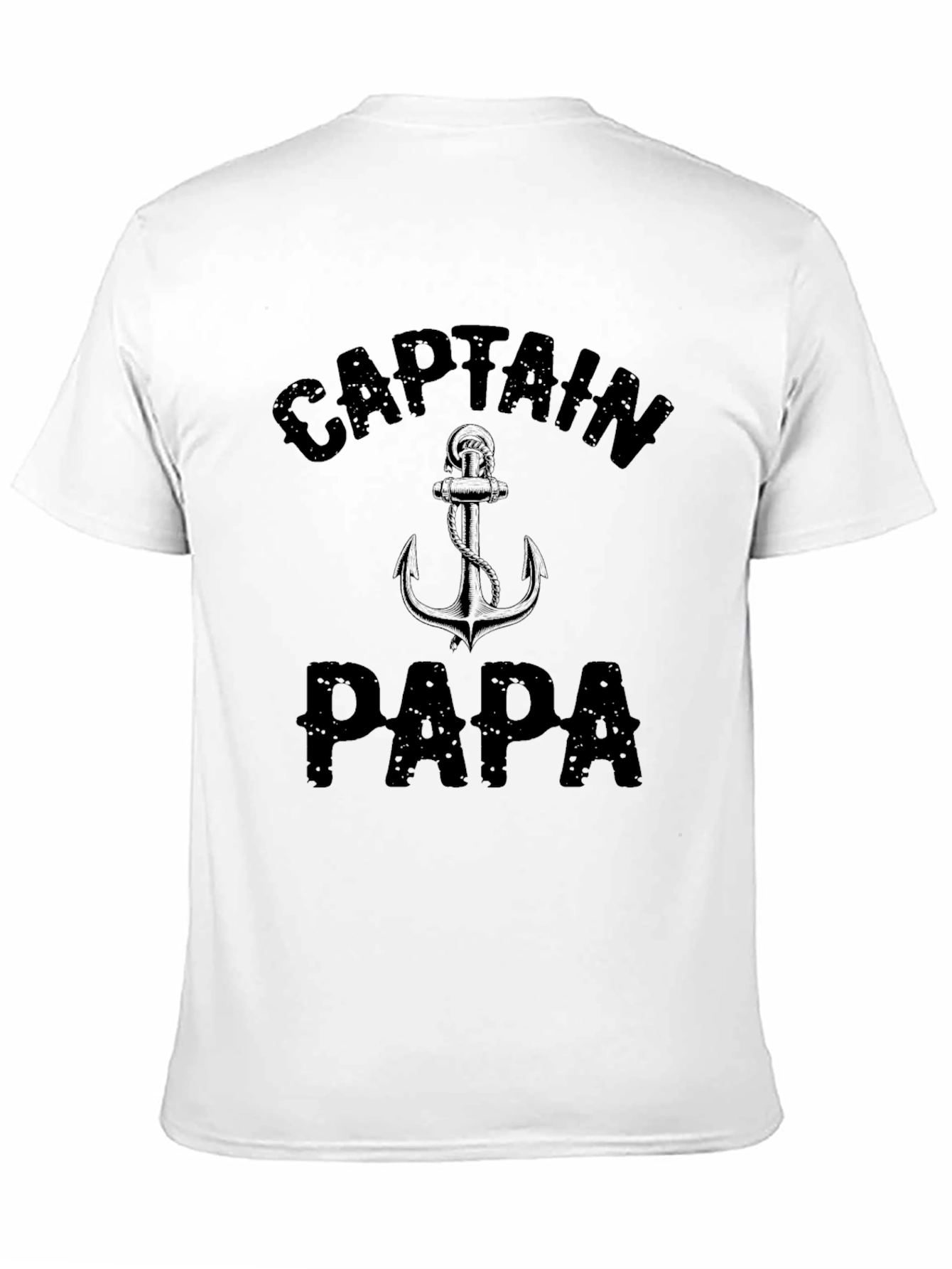 Black Captain Papa Anchor Graphic Tee - Black view 11