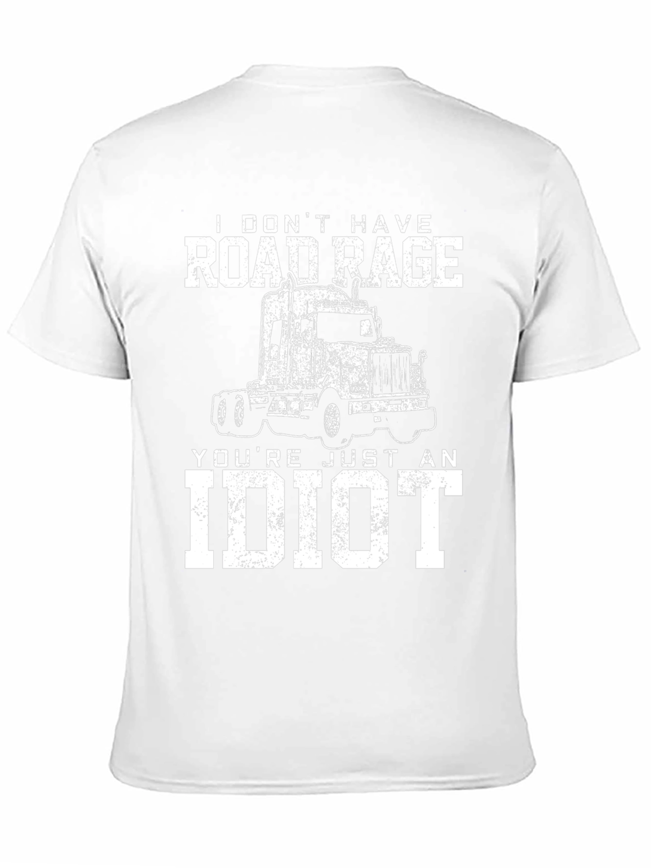 Black Road Rage Trucker Graphic Tee - Black Cotton Blend view 11
