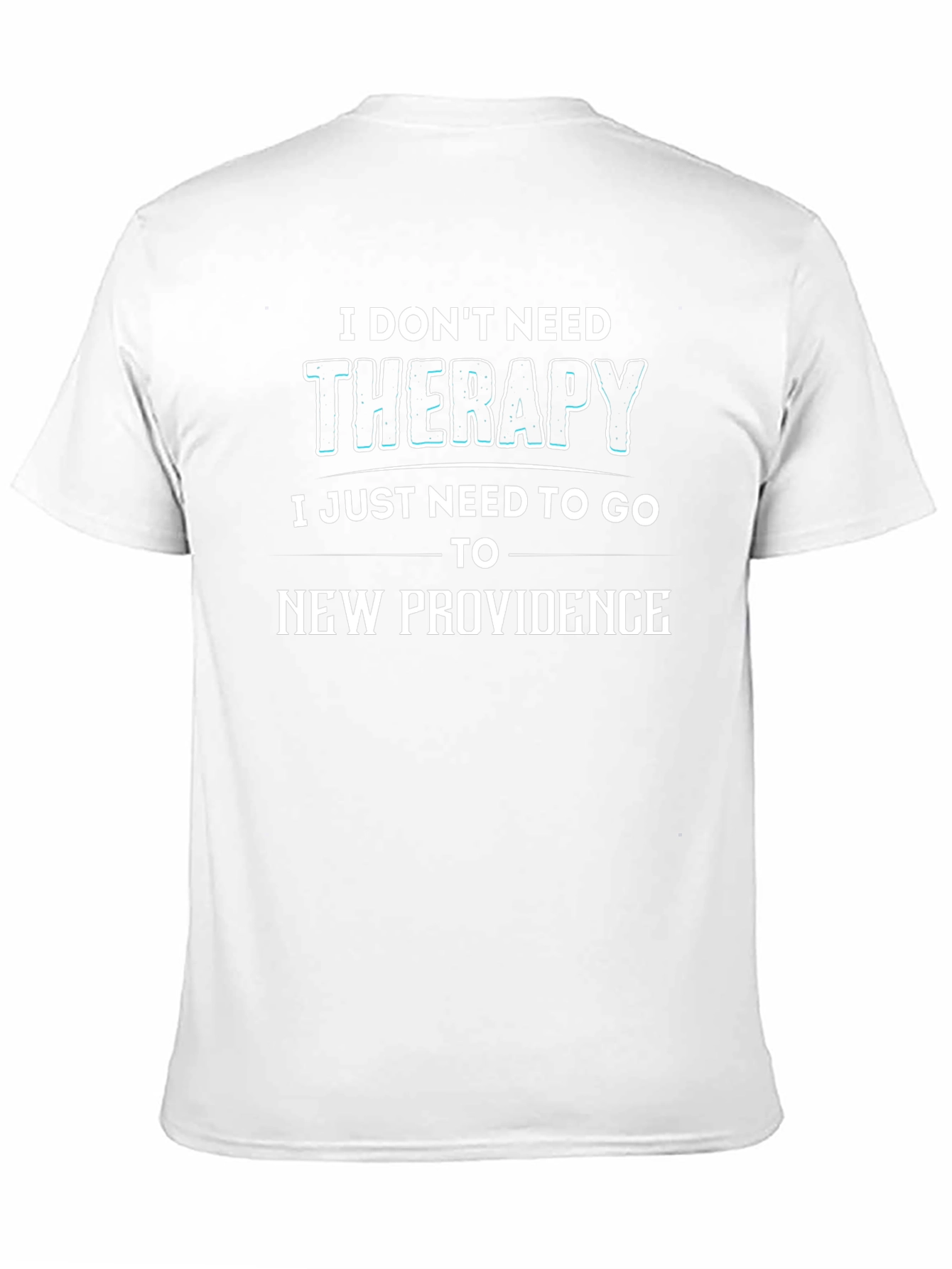Black New Providence Therapy T-Shirt - Novelty Graphic Tee view 11