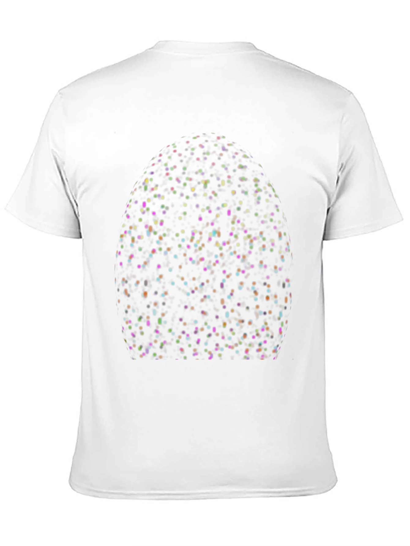 Black Speckled Egg Graphic Print Crew Neck T-Shirt view 11