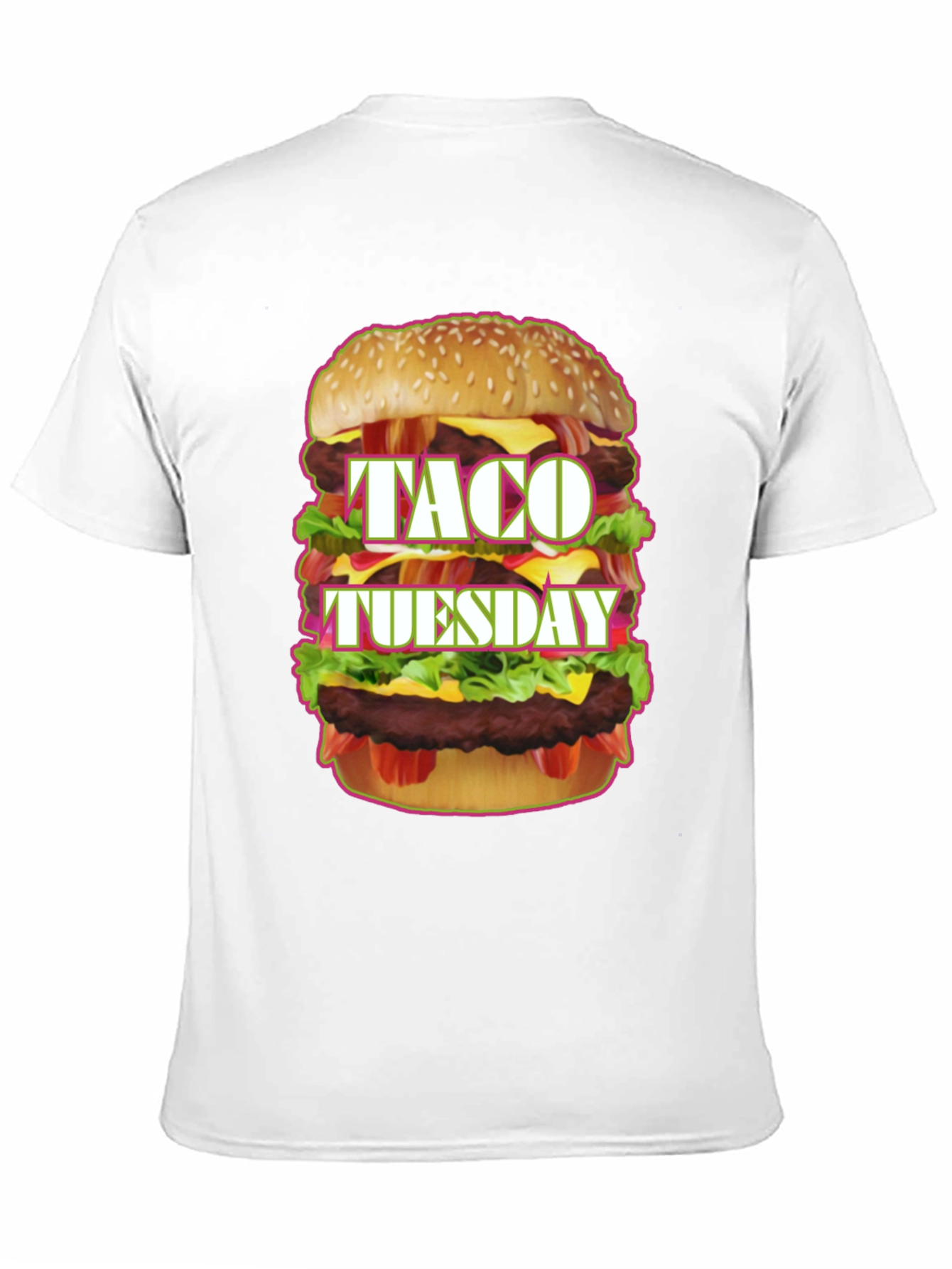Black Taco Tuesday Burger Graphic Tee view 11