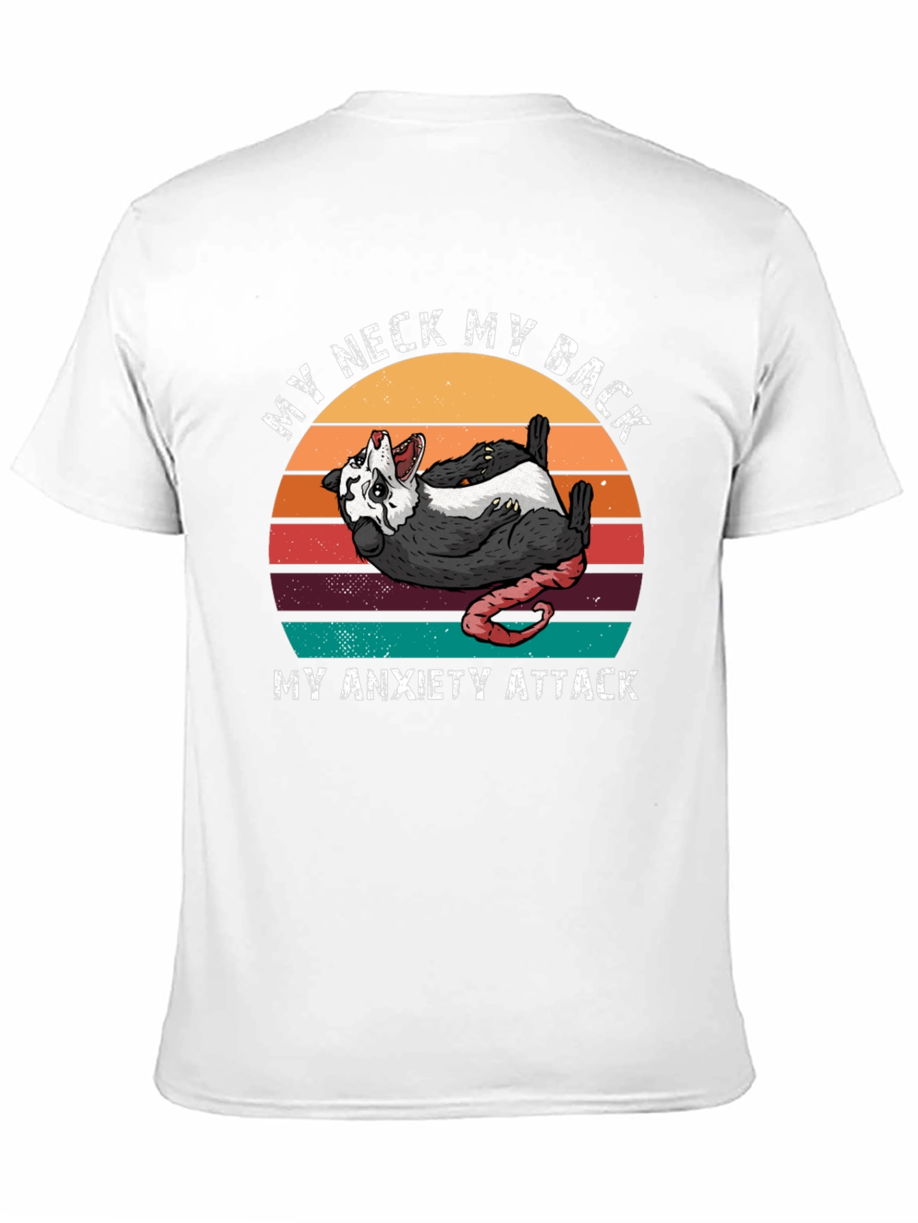 Black My Neck My Back My Anxiety Attack Graphic Tee view 11