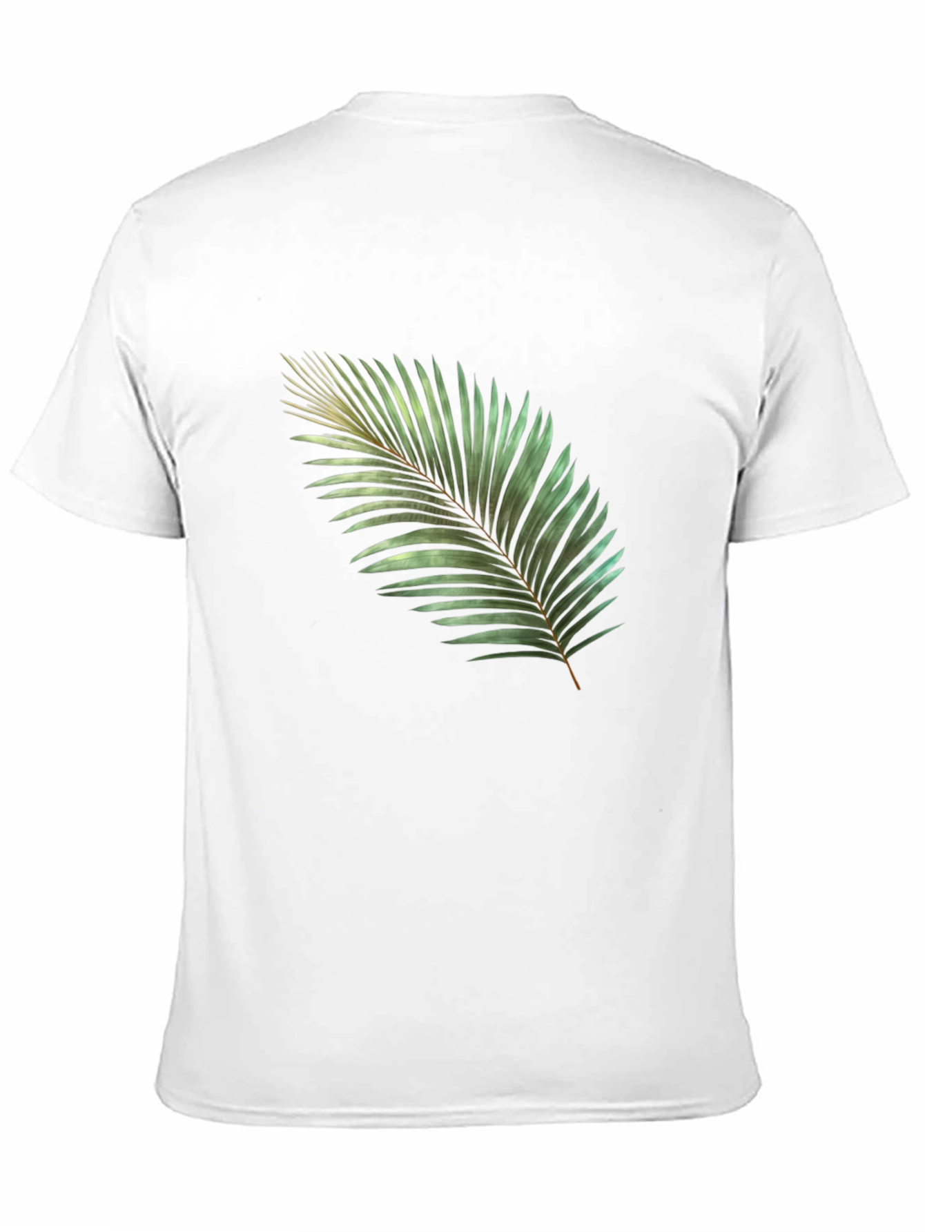 Black Tropical Palm Leaf Graphic T-Shirt - Black view 11