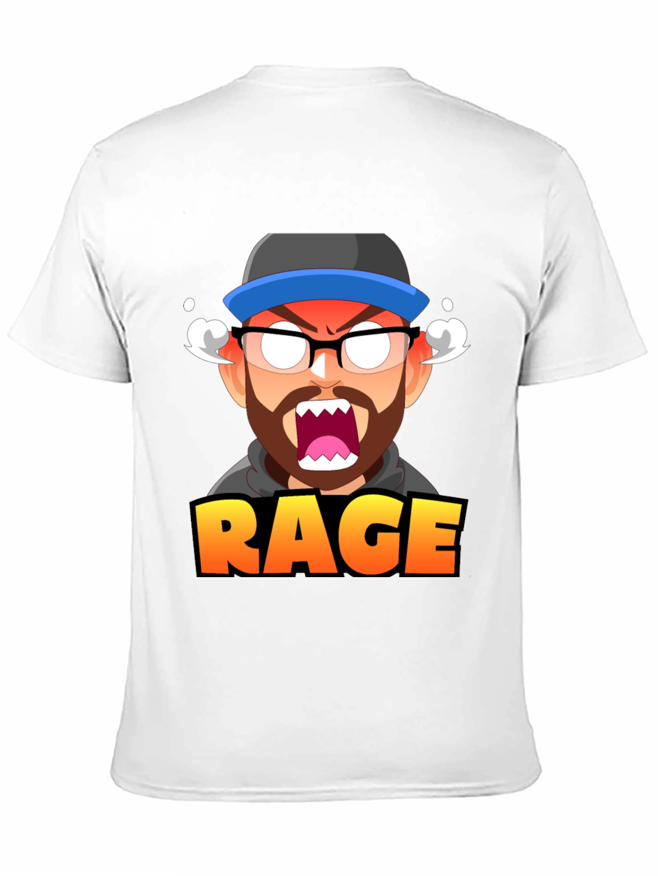 Black Rage Mode Graphic Tee - Gamer Inspired T-Shirt view 11