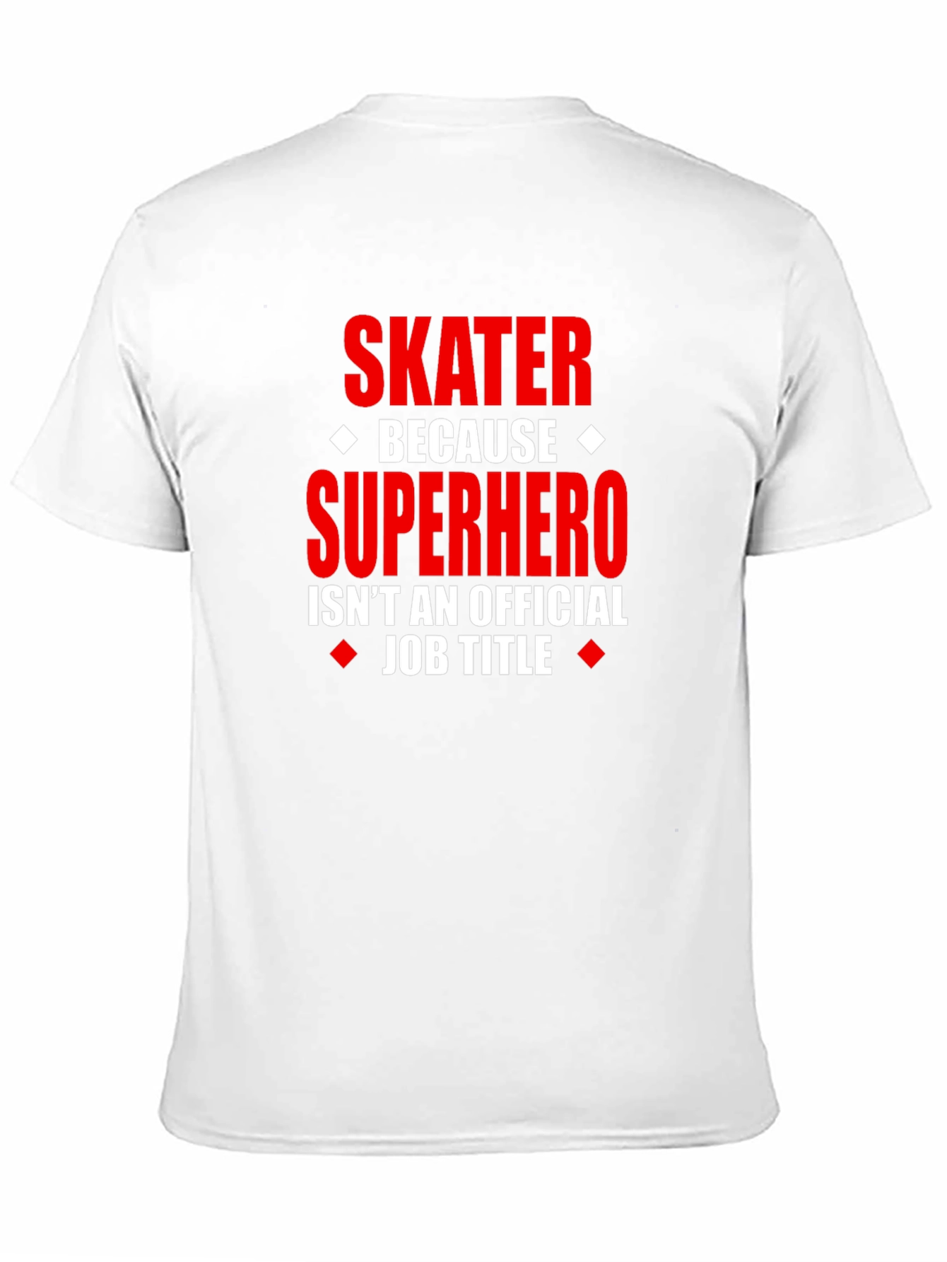 Black Skater Superhero Graphic Tee - Funny Novelty T-Shirt view 11