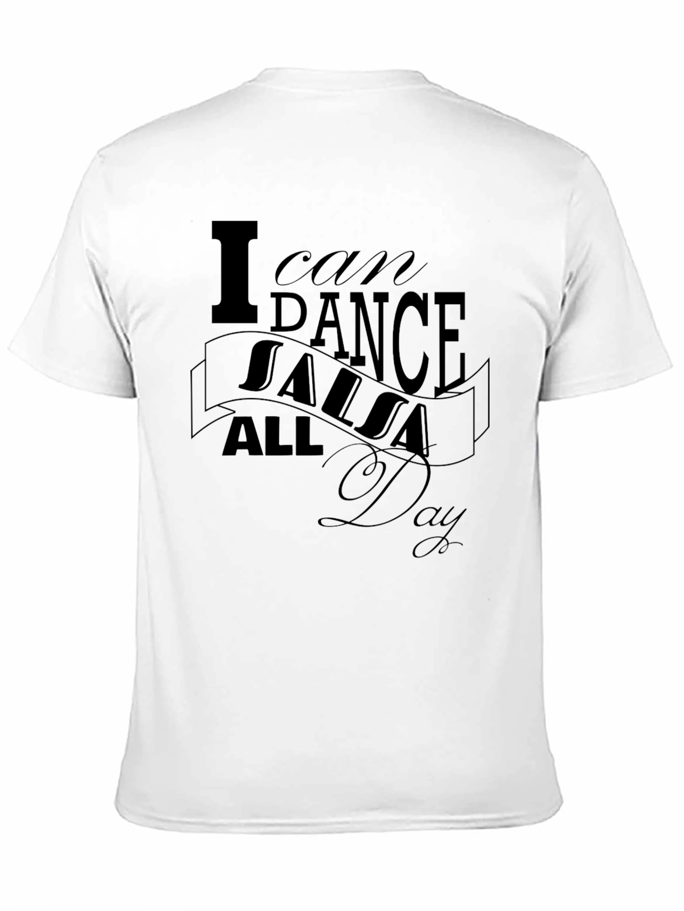 Black I Can Dance Salsa All Day Graphic Tee view 11