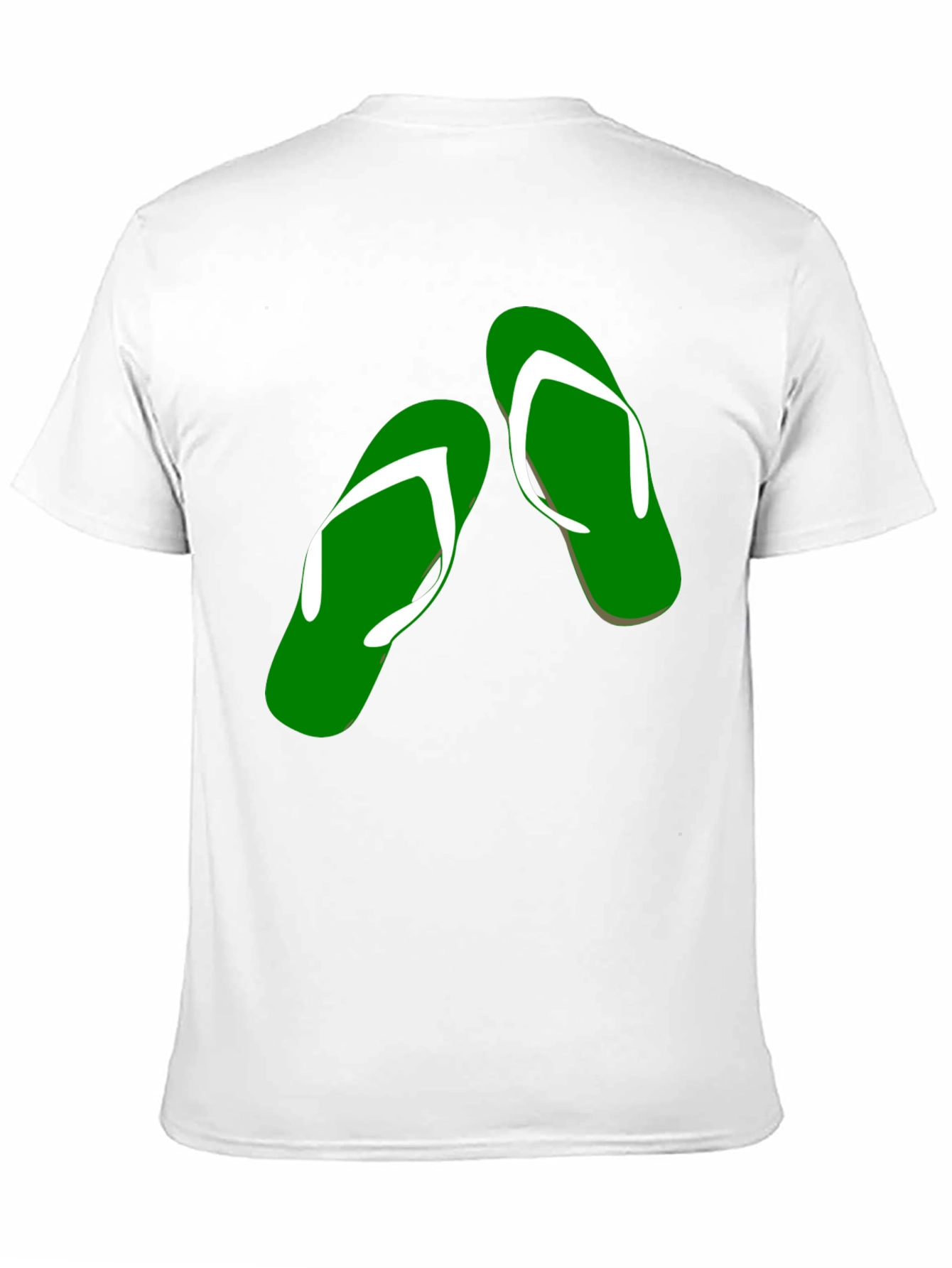 Black Green Flip Flop Graphic Tee - Casual Style view 11