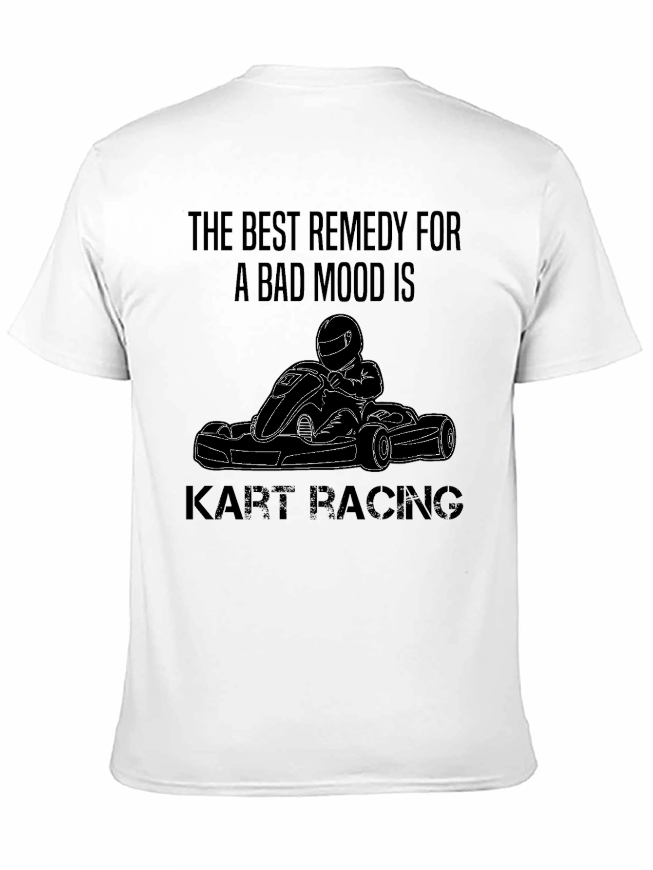 Black Kart Racing Remedy Black T-Shirt view 11