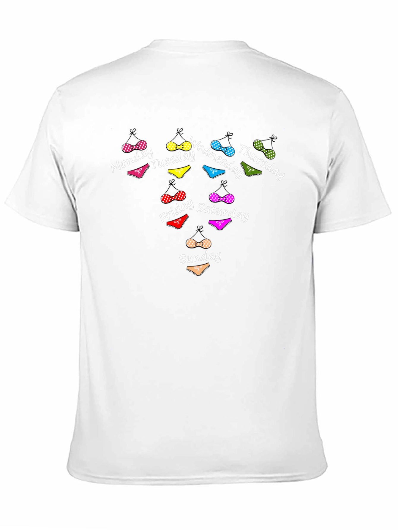 Black Days of the Week Panties T-Shirt view 11