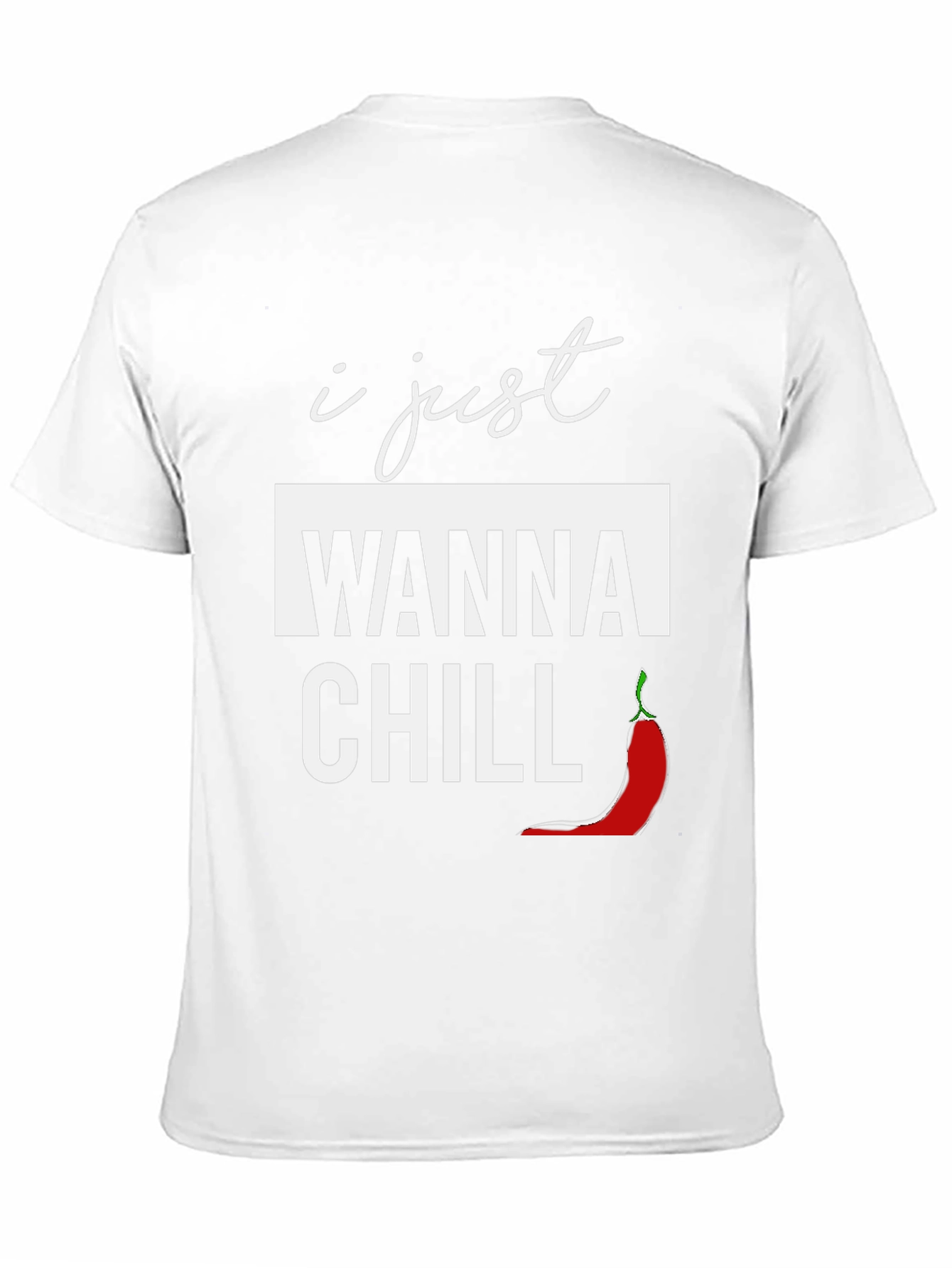 Black I Just Wanna Chill Graphic T-Shirt view 11