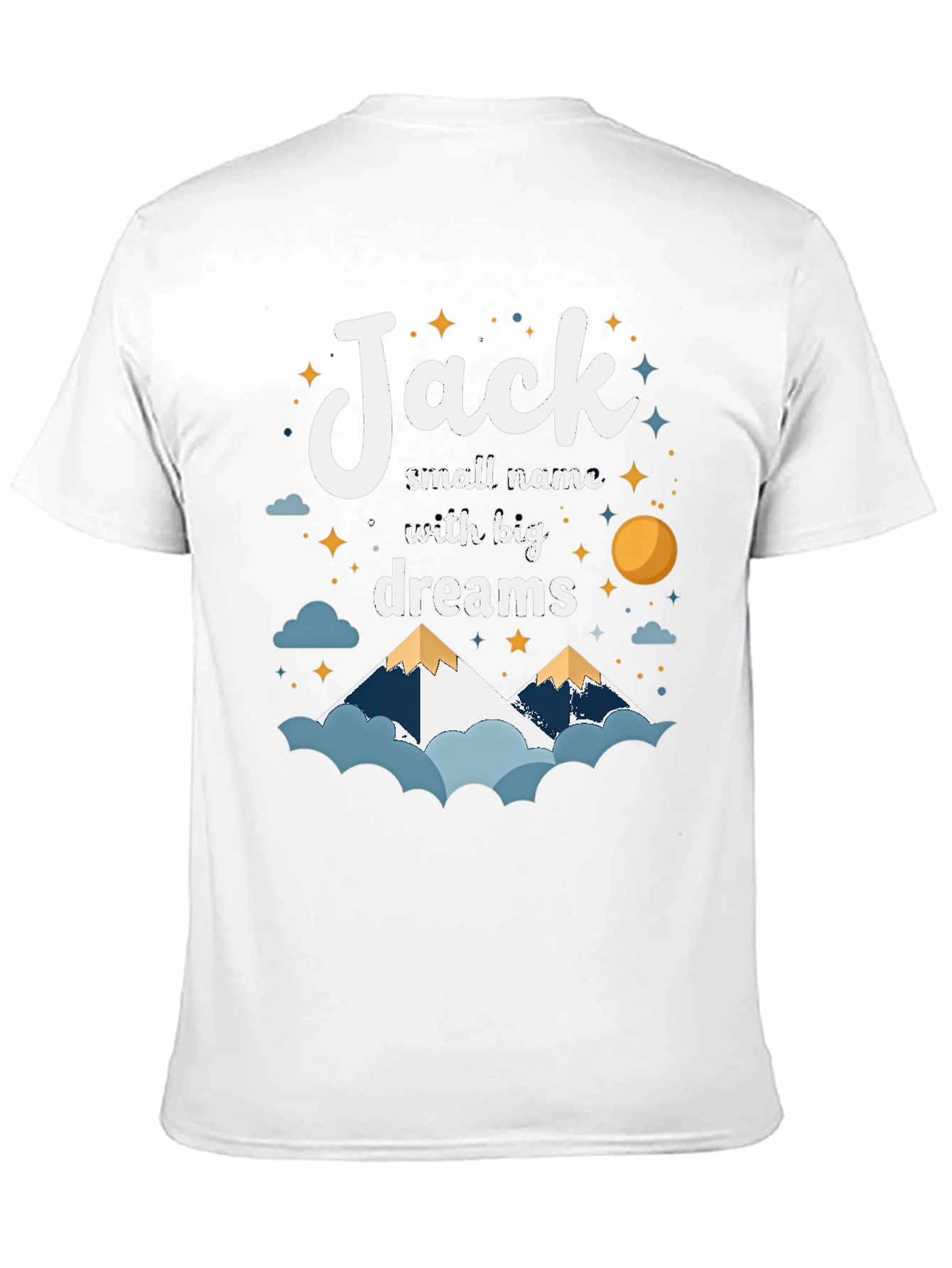 Black Jack Small Name, Big Dreams Graphic T-Shirt view 11